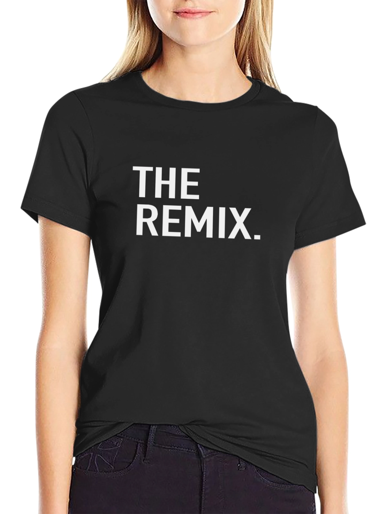 The Remix Graphic Tee - Trendy Black Cotton T-Shirt