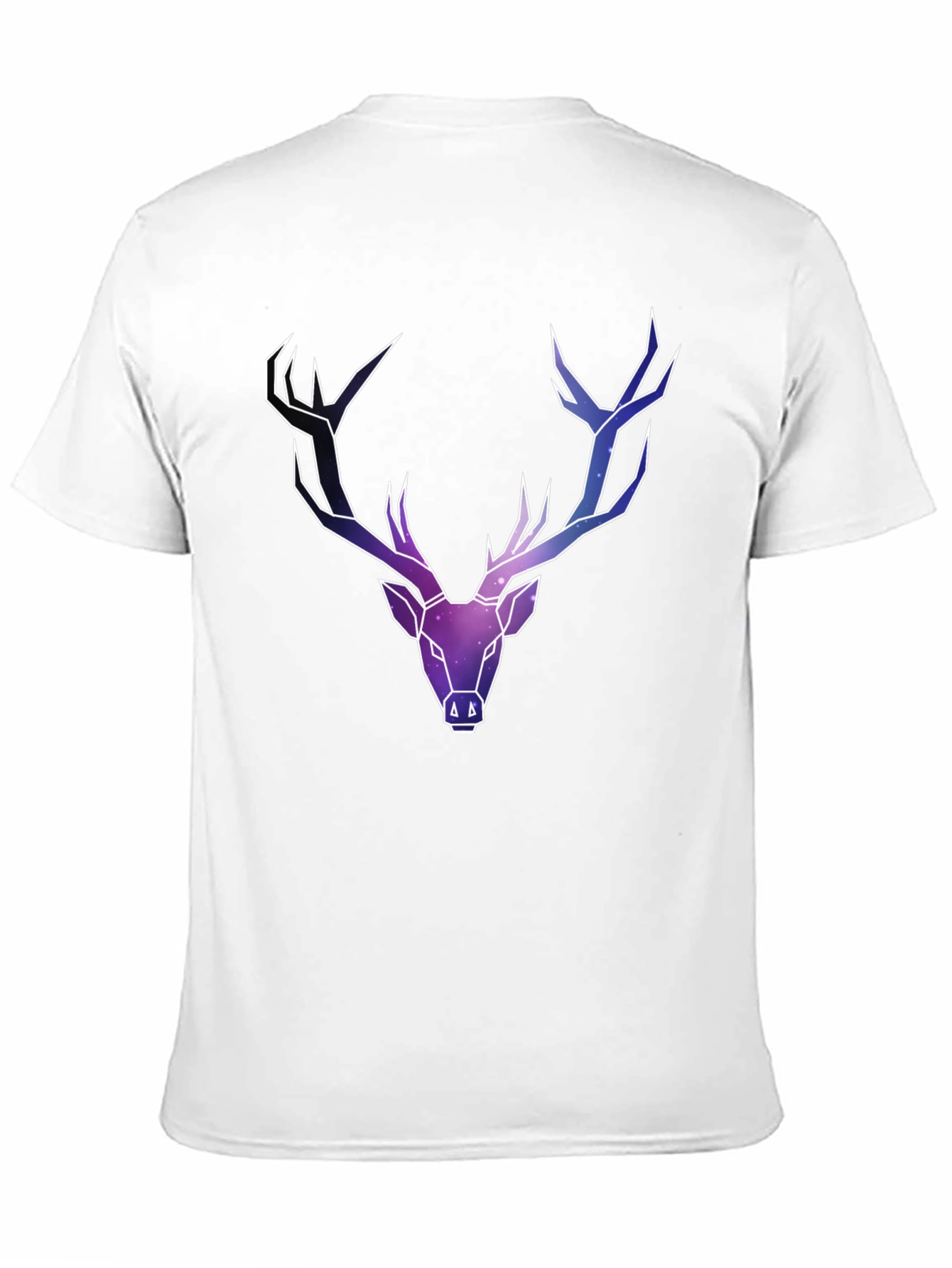 Galaxy Deer Graphic Tee - Mens Black T-Shirt
