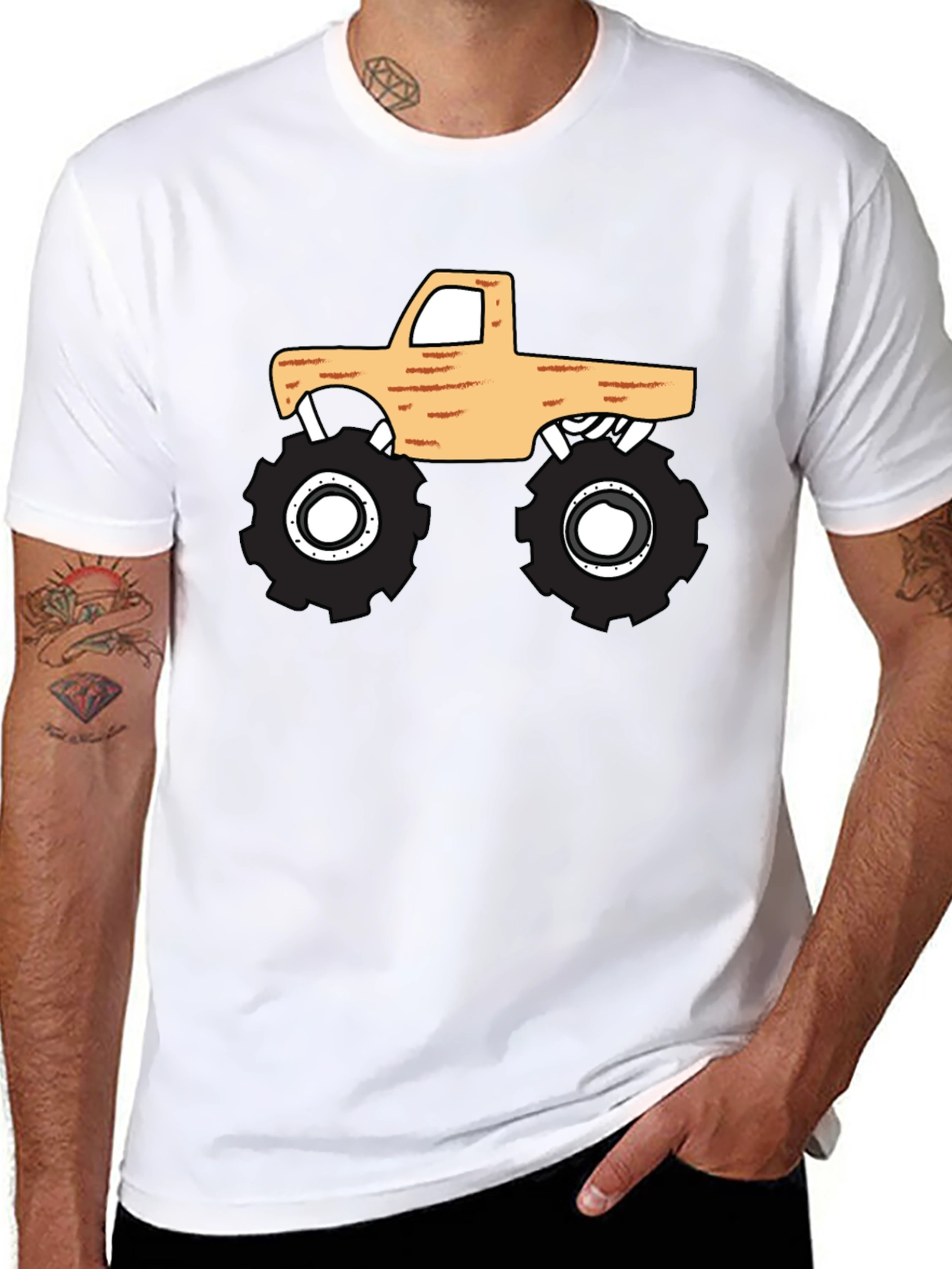 Monster Truck Graphic Tee - Cool Black T-Shirt