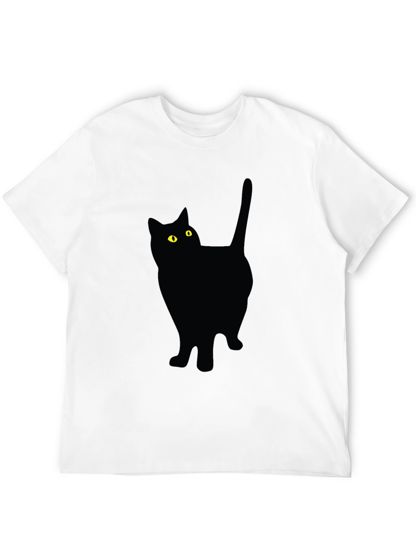 Black Cat Graphic Tee - Unisex Casual Shirt