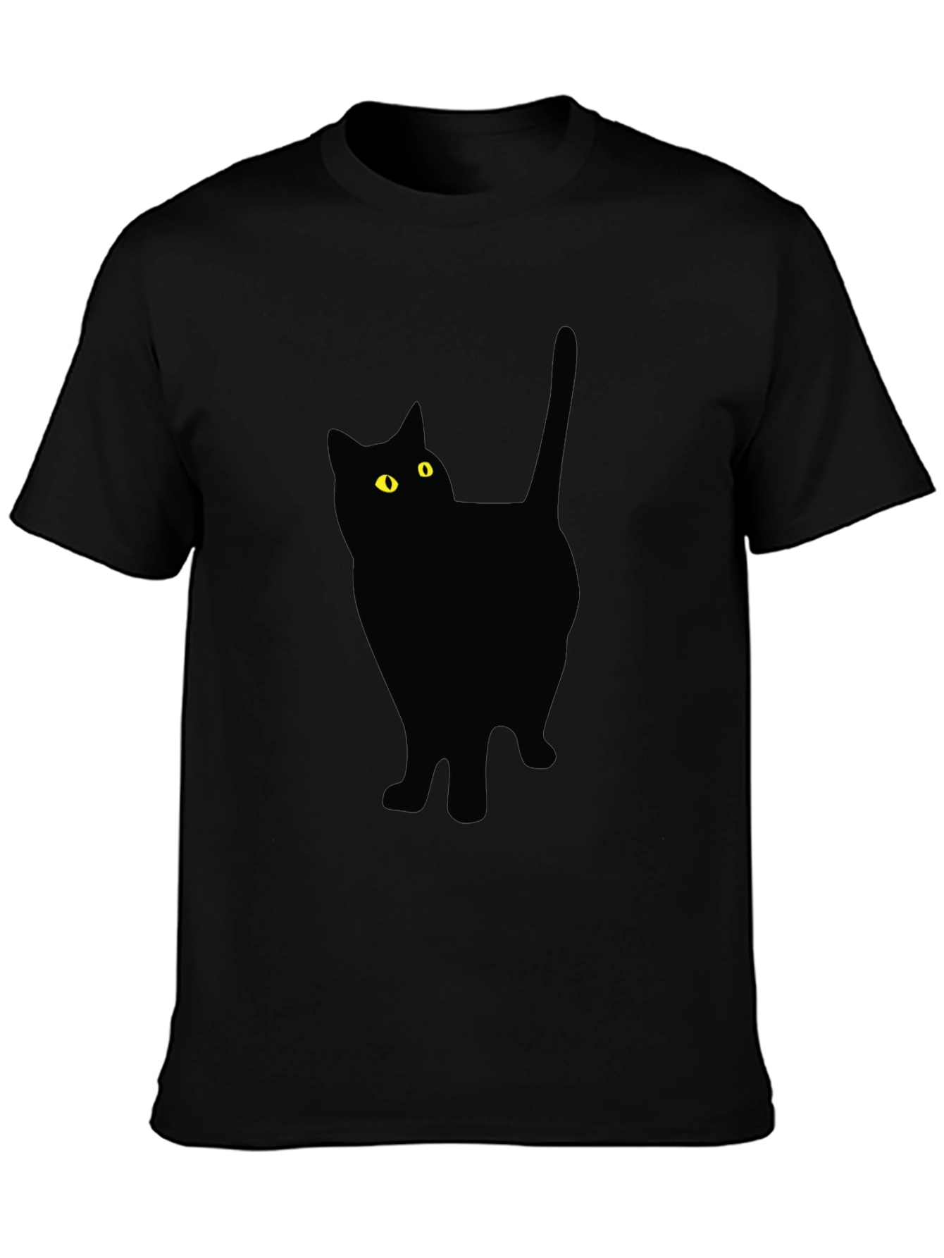 Black Cat Graphic Tee - Unisex Casual Shirt