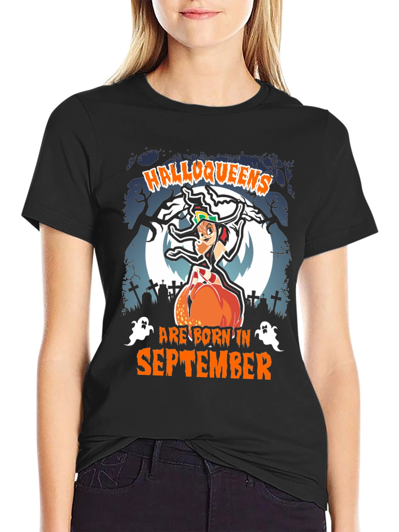 Halloqueens September Birthday T-Shirt