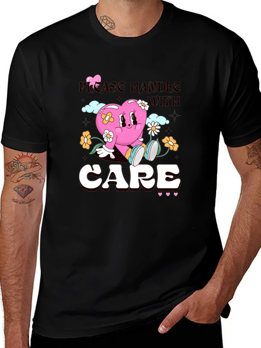 Handle with Care Heart Graphic T-Shirt