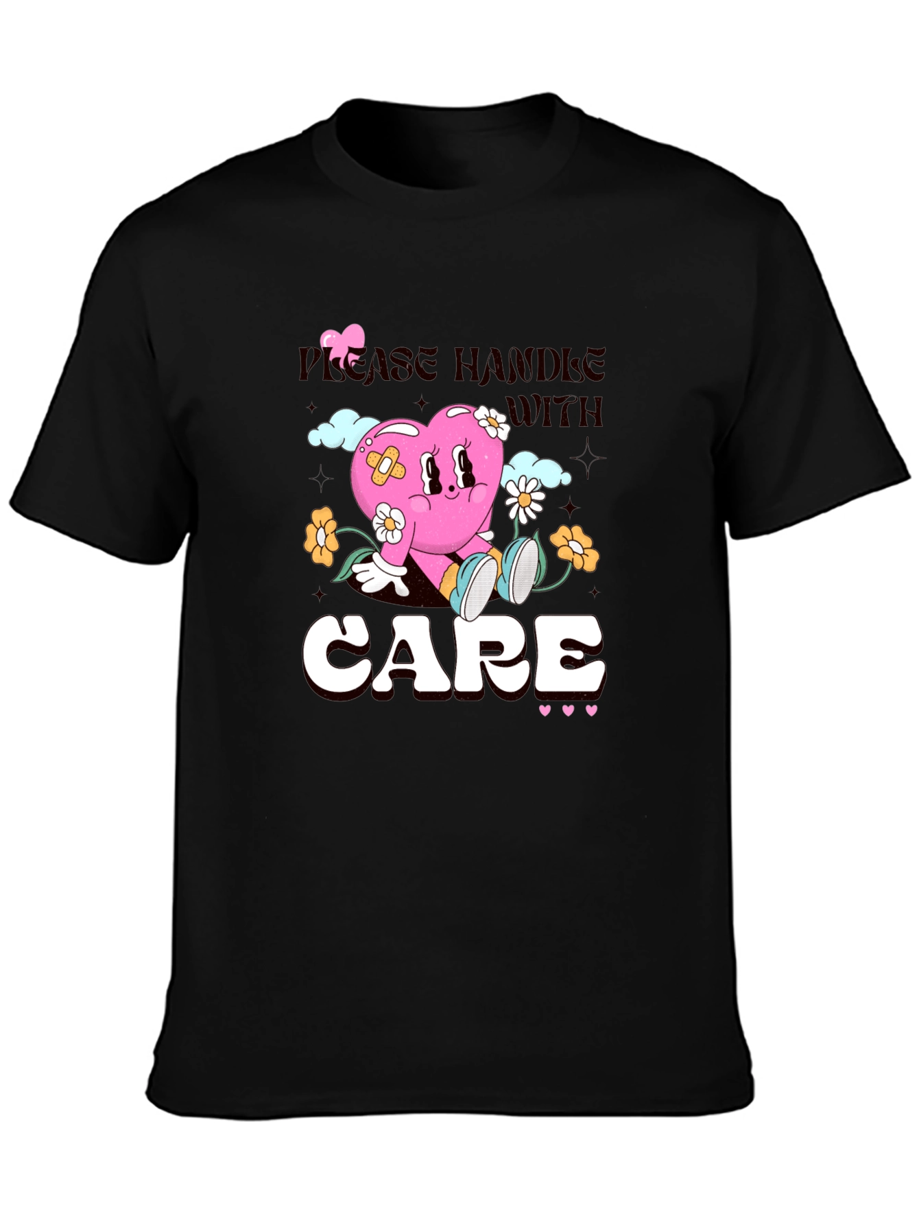 Handle with Care Heart Graphic T-Shirt