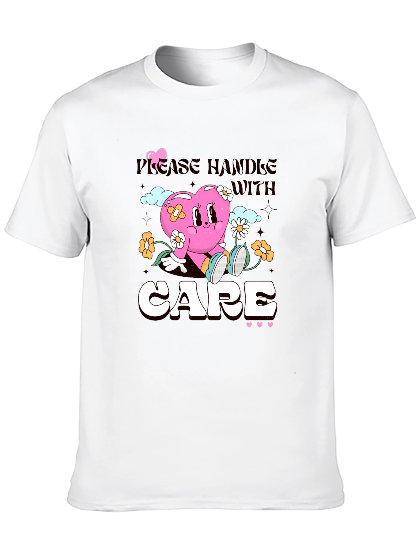 Handle with Care Heart Graphic T-Shirt