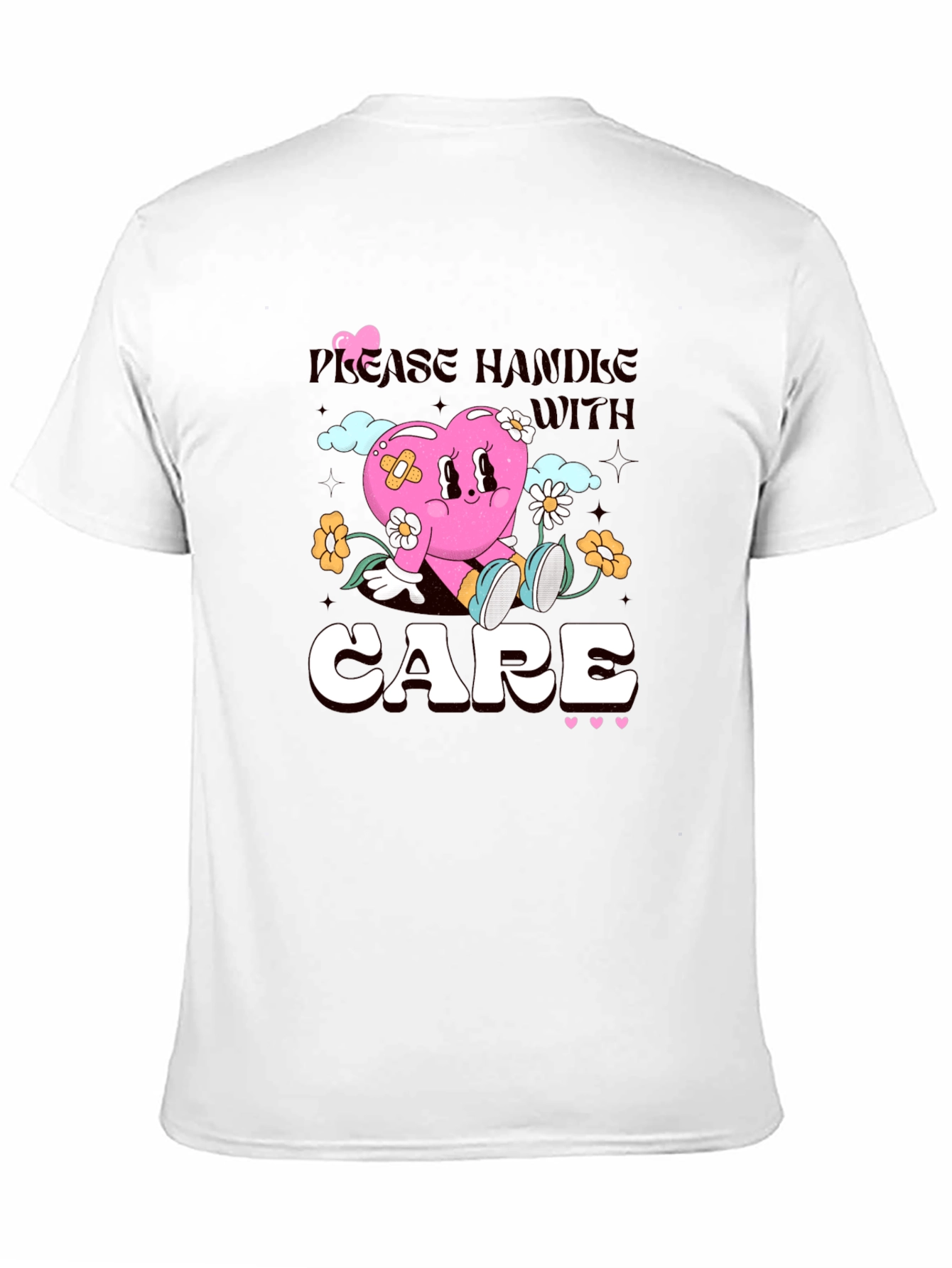 Handle with Care Heart Graphic T-Shirt