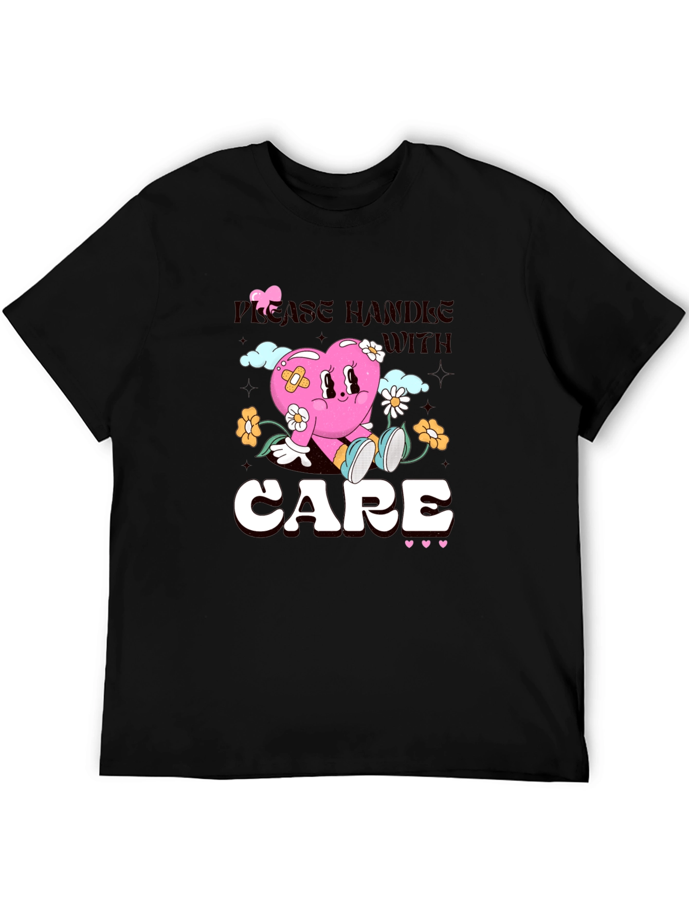 Handle with Care Heart Graphic T-Shirt