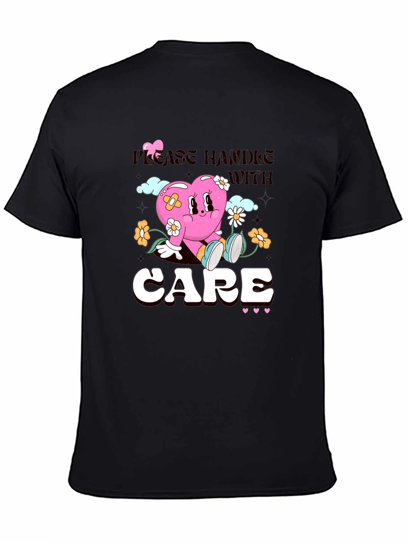 Handle with Care Heart Graphic T-Shirt