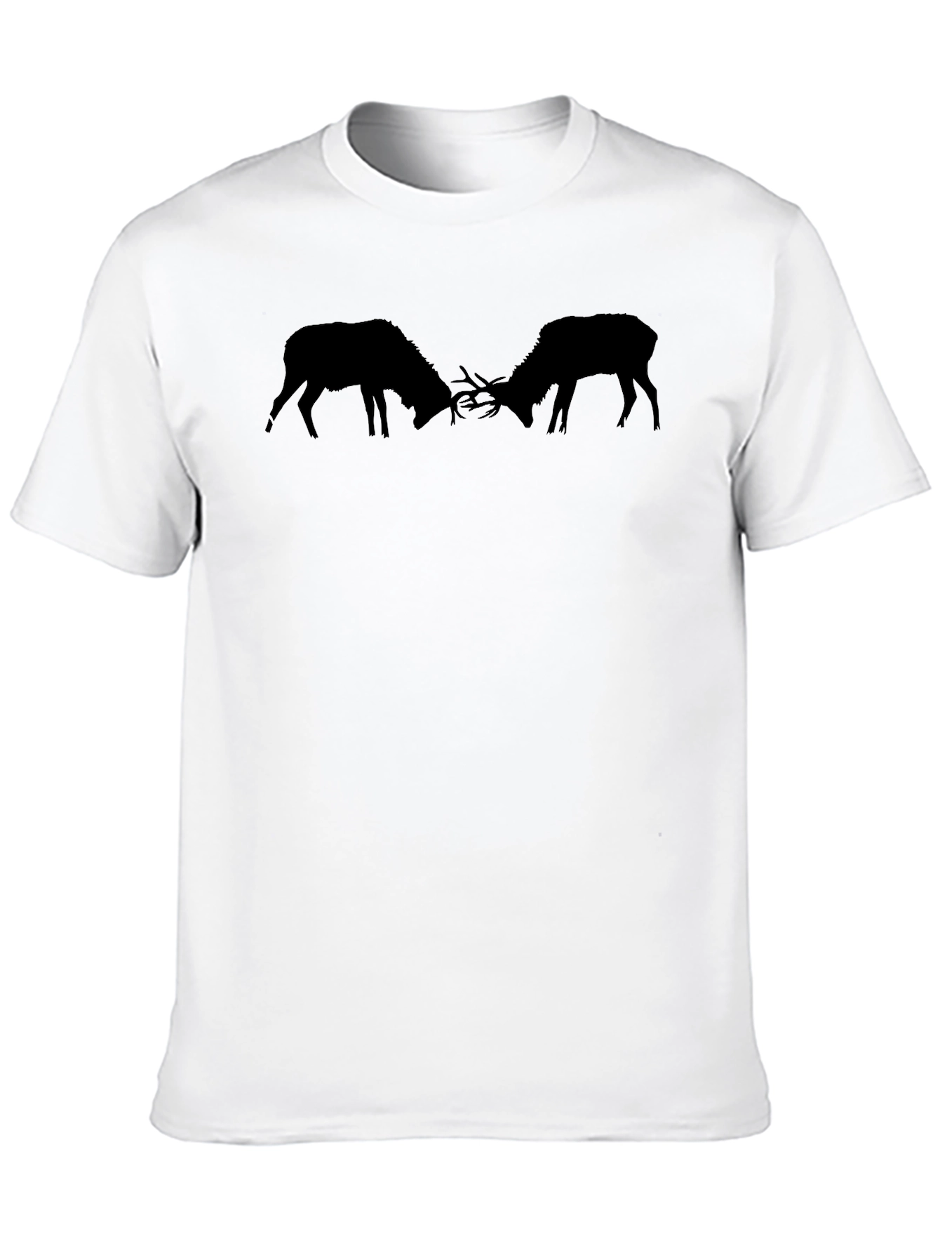 Elk Silhouette Black T-Shirt