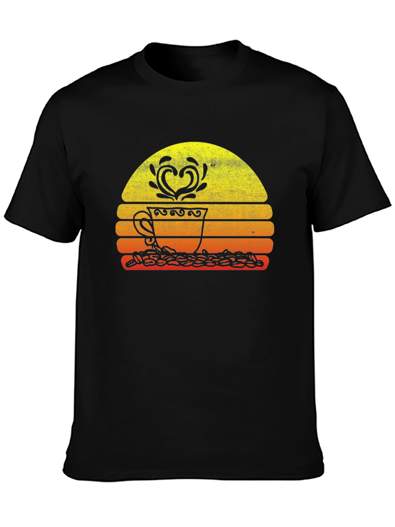 Coffee Lover Sunset Graphic Tee