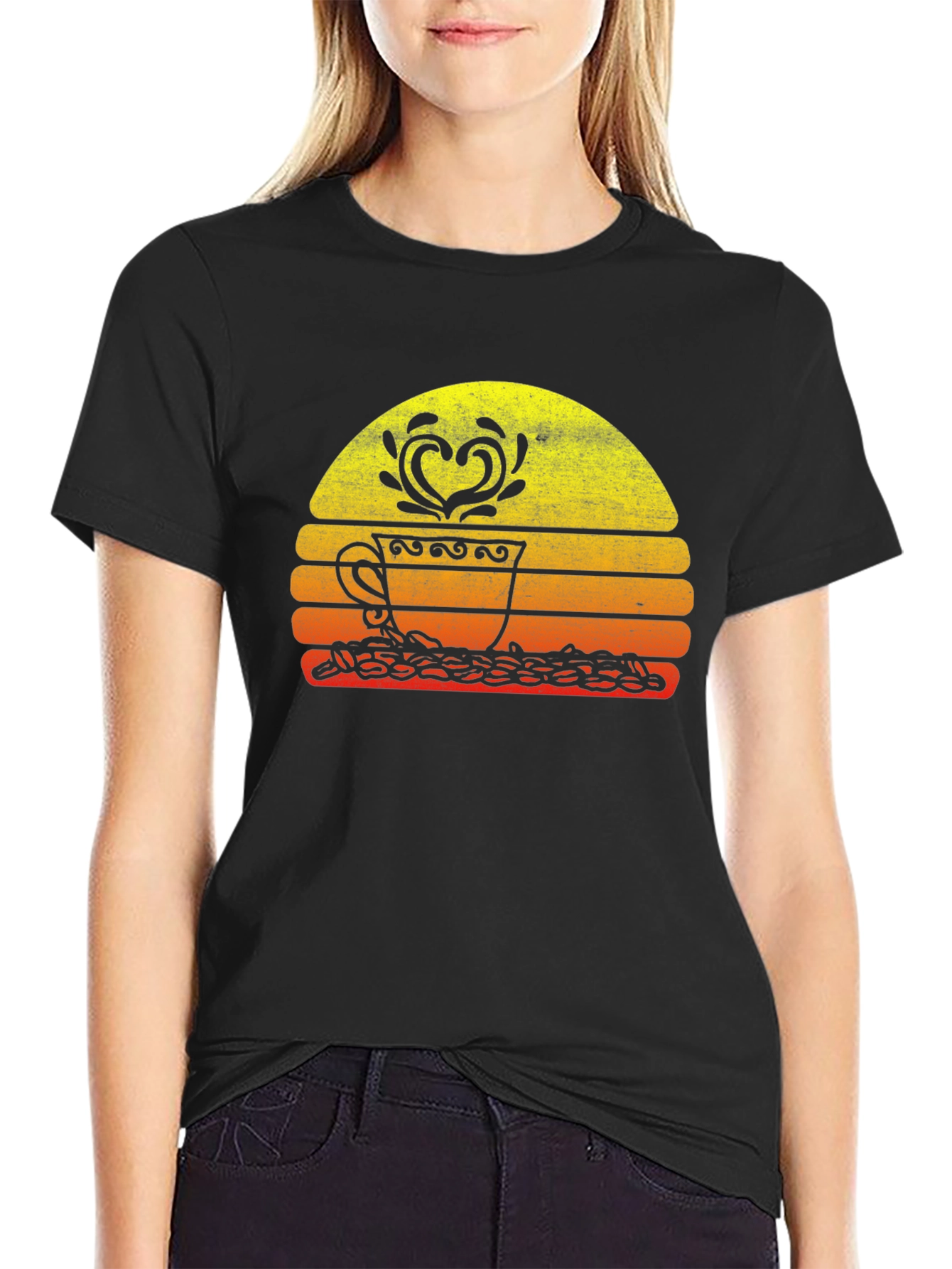 Coffee Lover Sunset Graphic Tee
