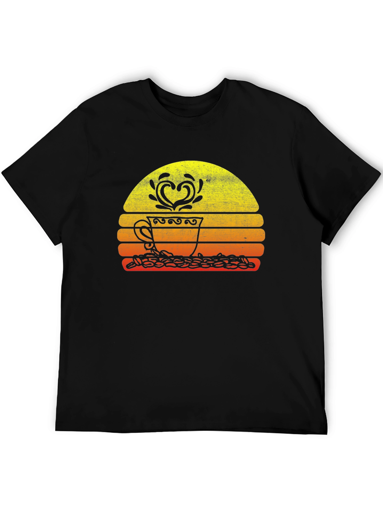 Coffee Lover Sunset Graphic Tee