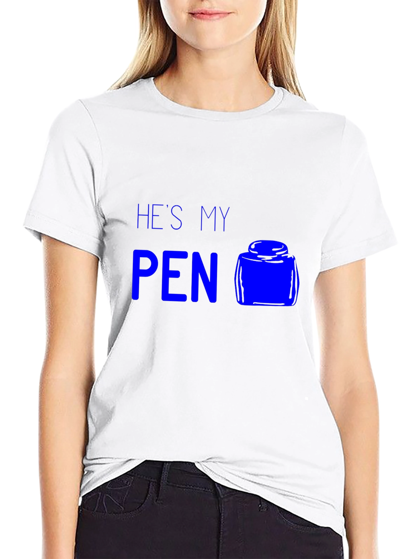 Hes My Pen Inkwell Black T-Shirt