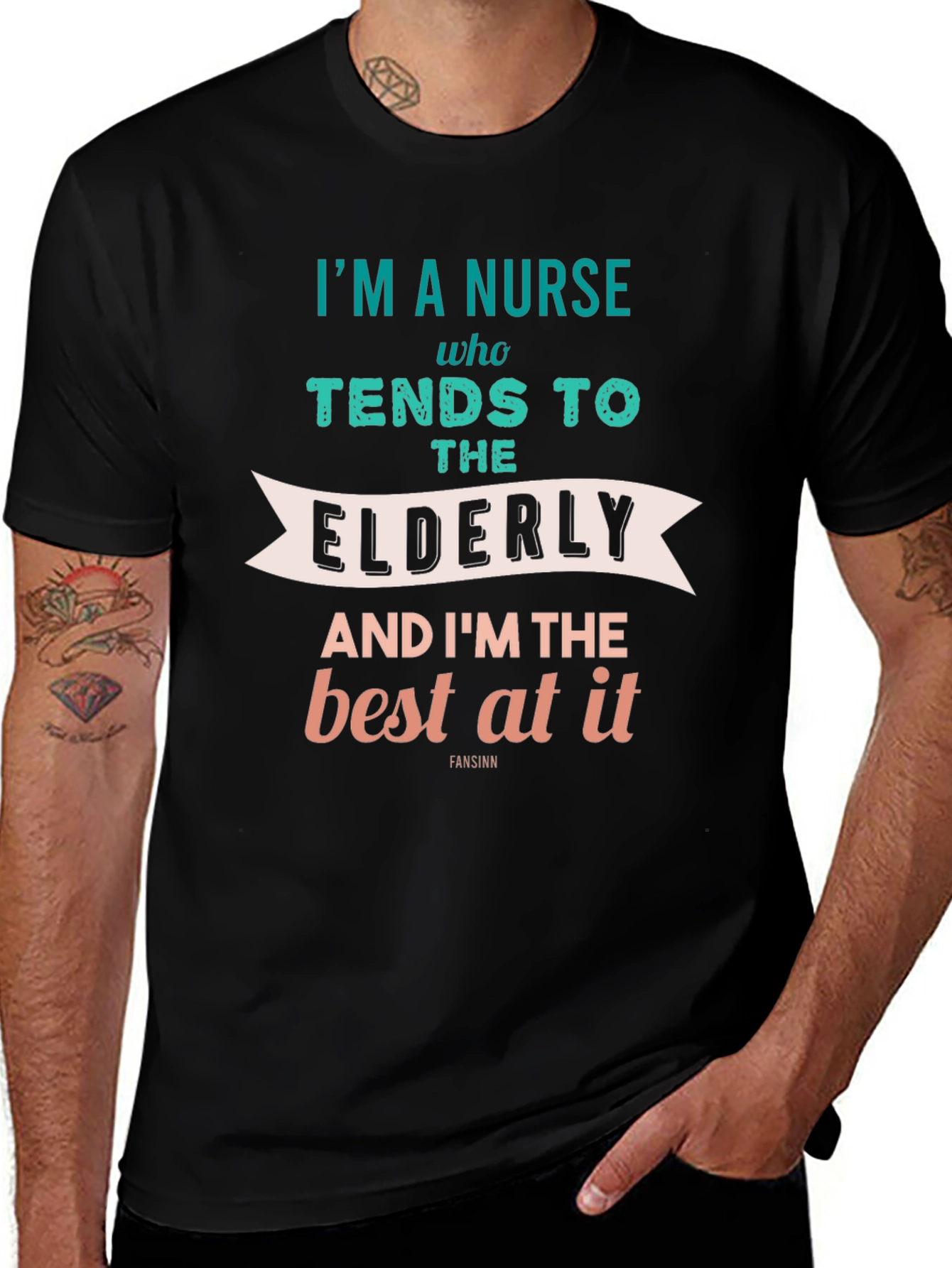 Nurse T-Shirt - Elderly Care - Best At It