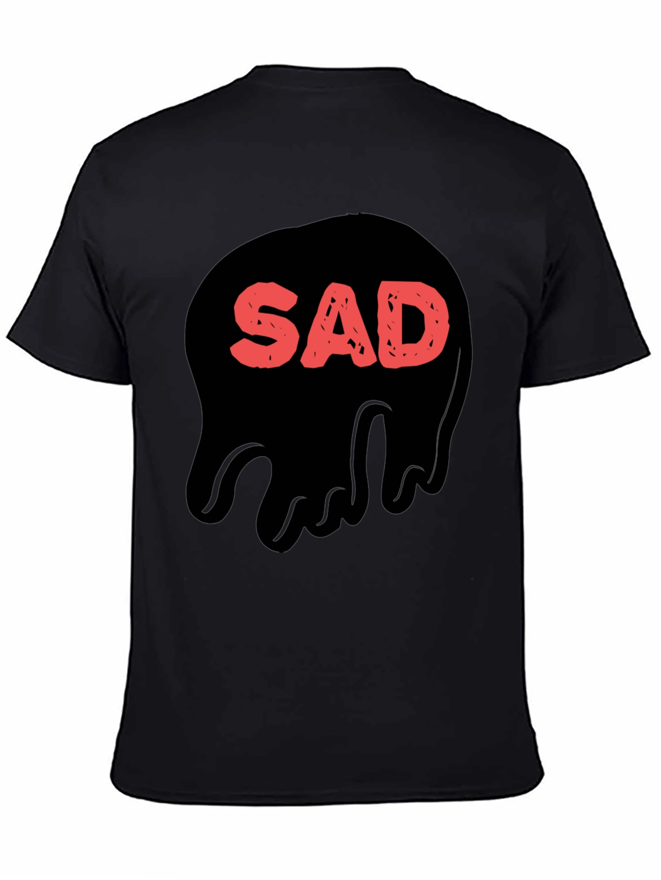 Sad Graphic Black T-Shirt - Stylish Casual Wear