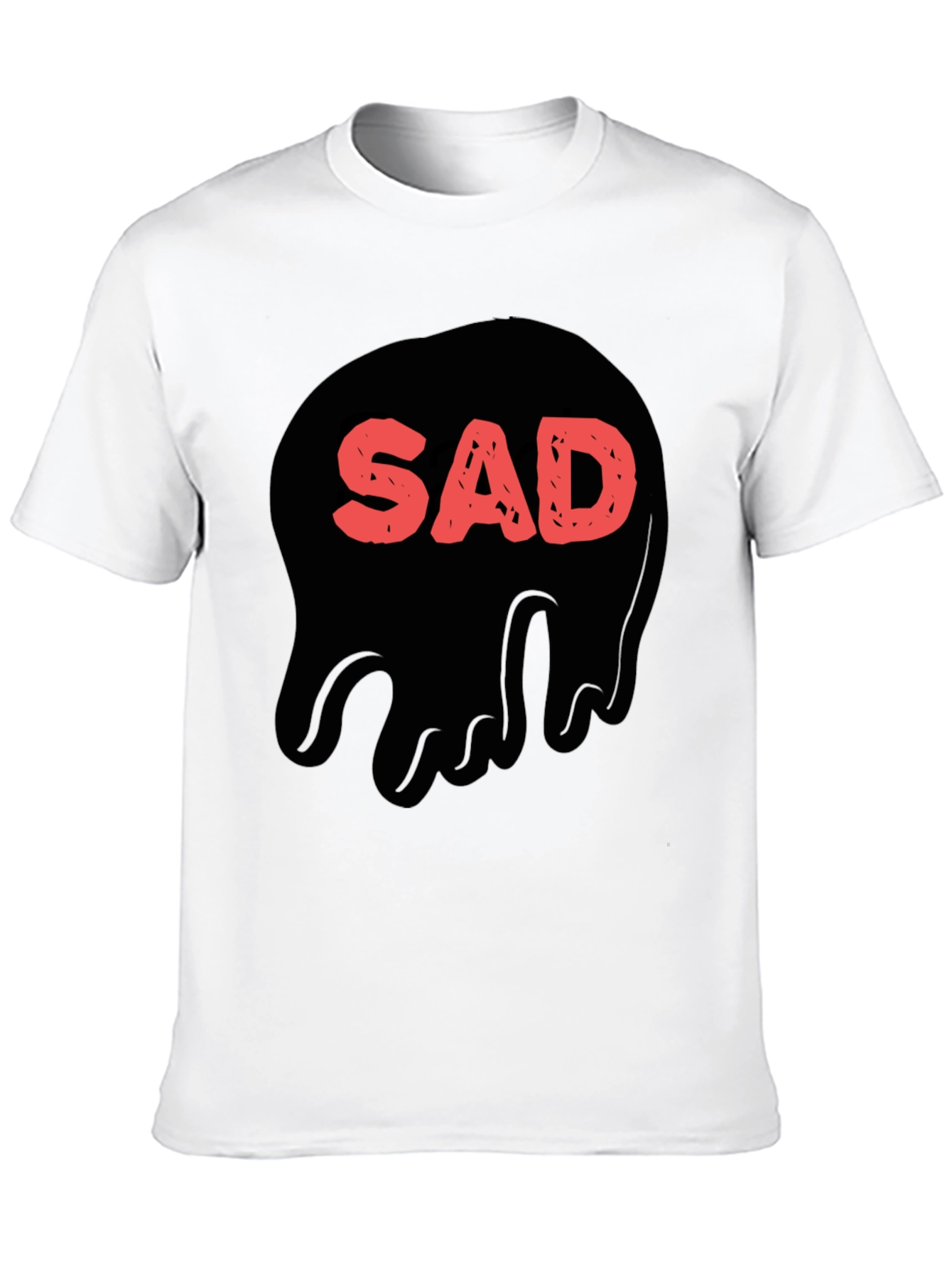 Sad Graphic Black T-Shirt - Stylish Casual Wear