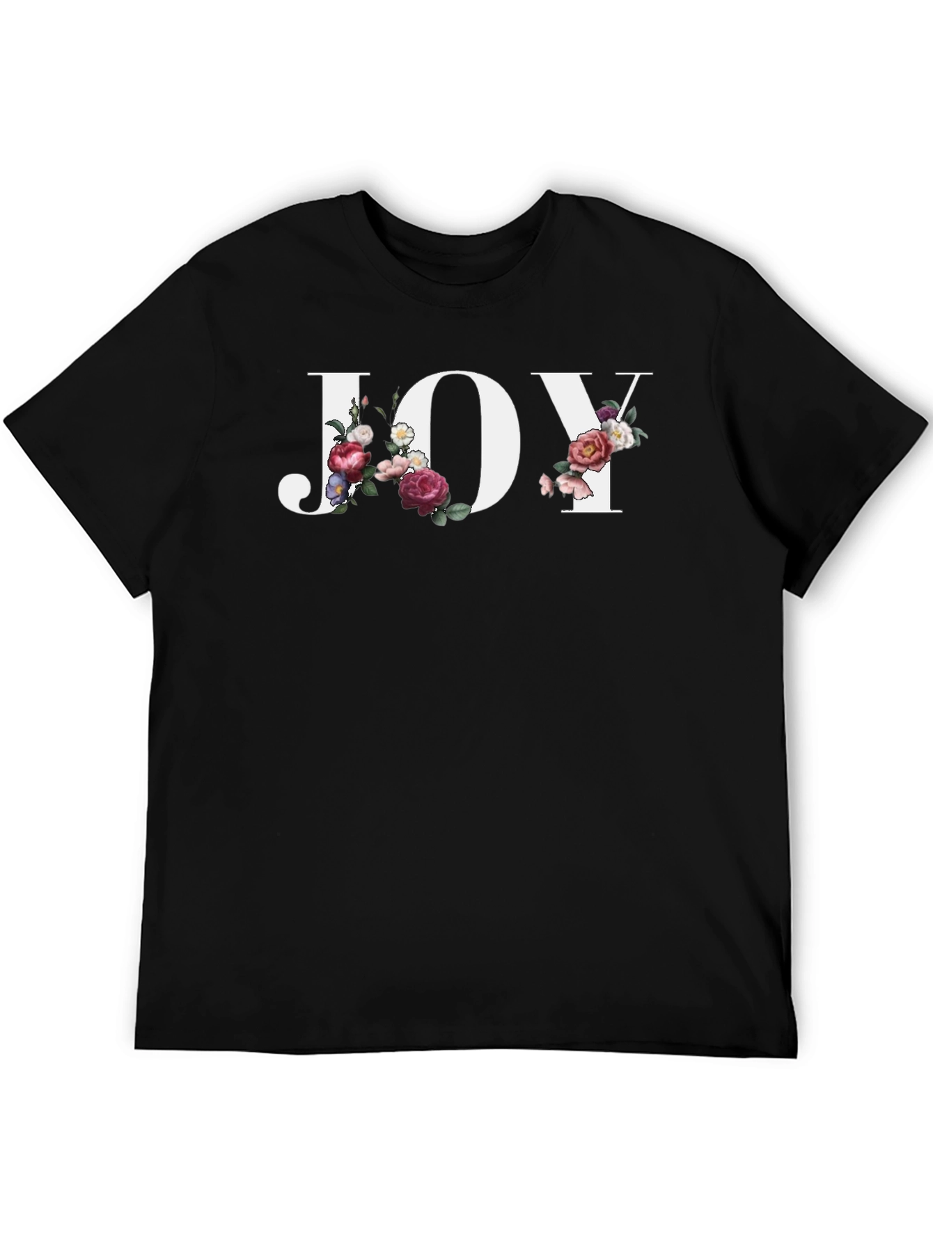 Floral JOY Graphic Tee - Stylish Comfort