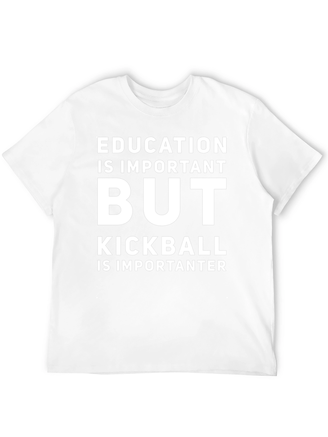Funny Kickball T-Shirt - Education is Important But...
