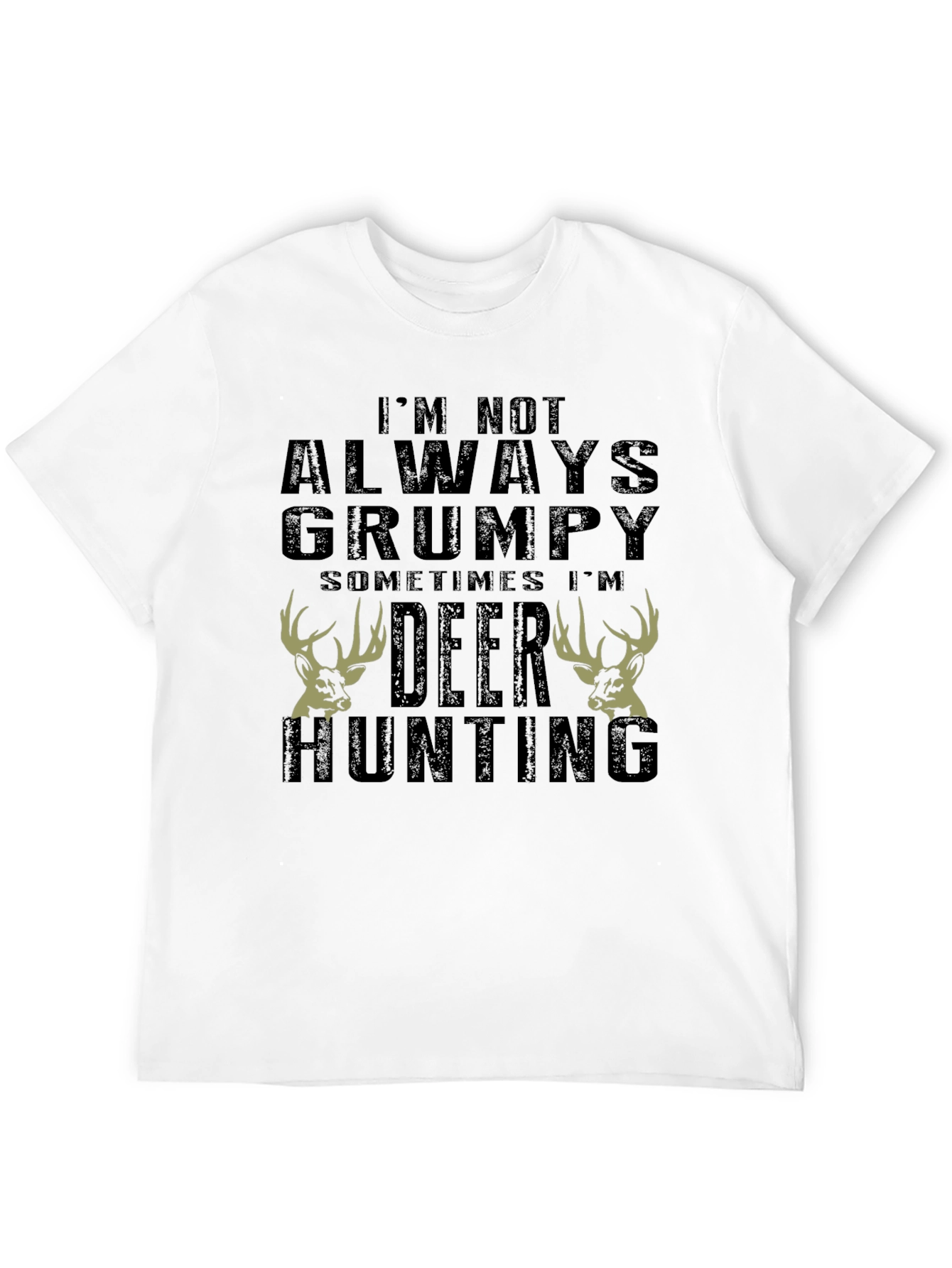 Grumpy Deer Hunting Graphic T-Shirt