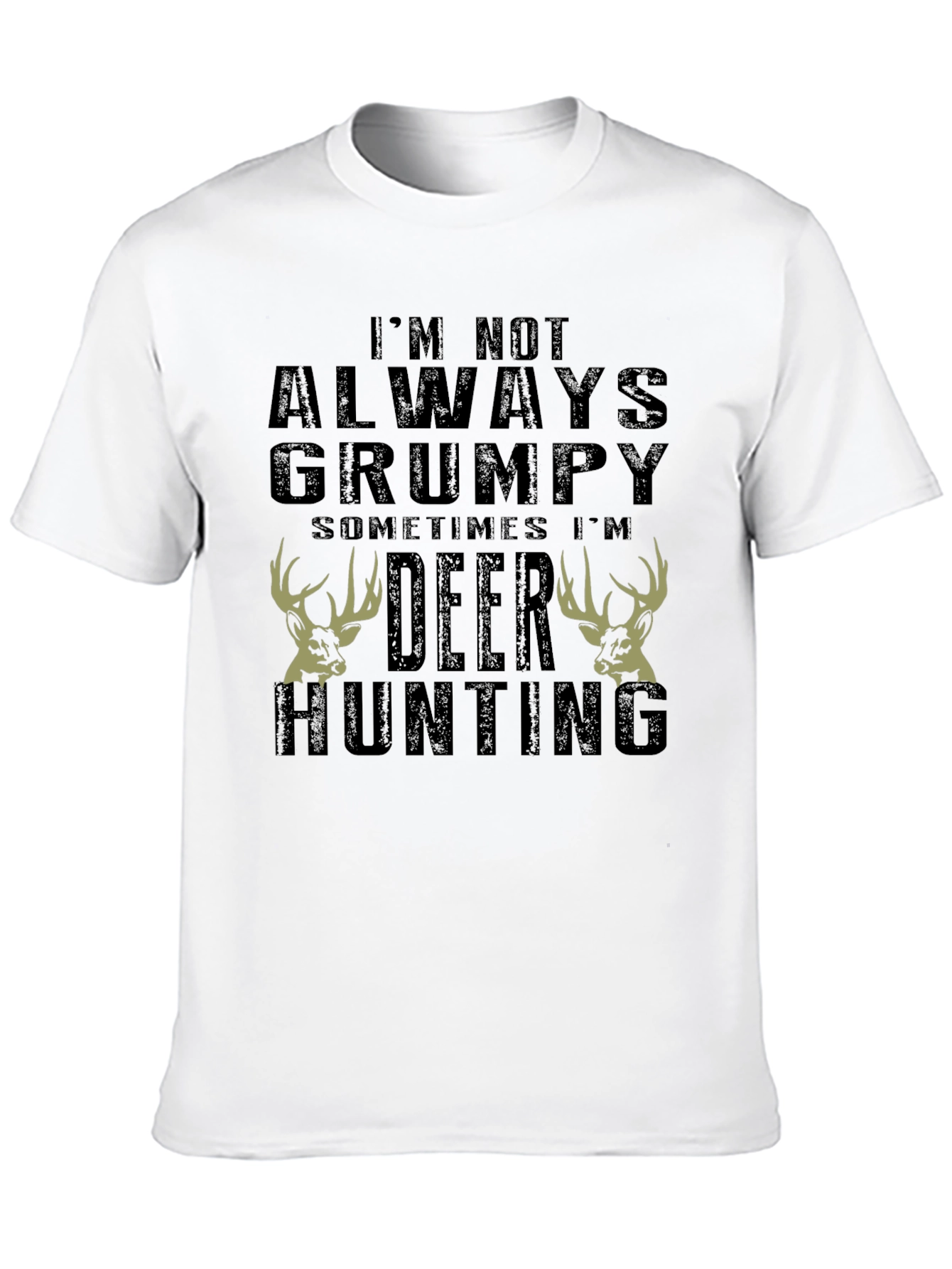 Grumpy Deer Hunting Graphic T-Shirt
