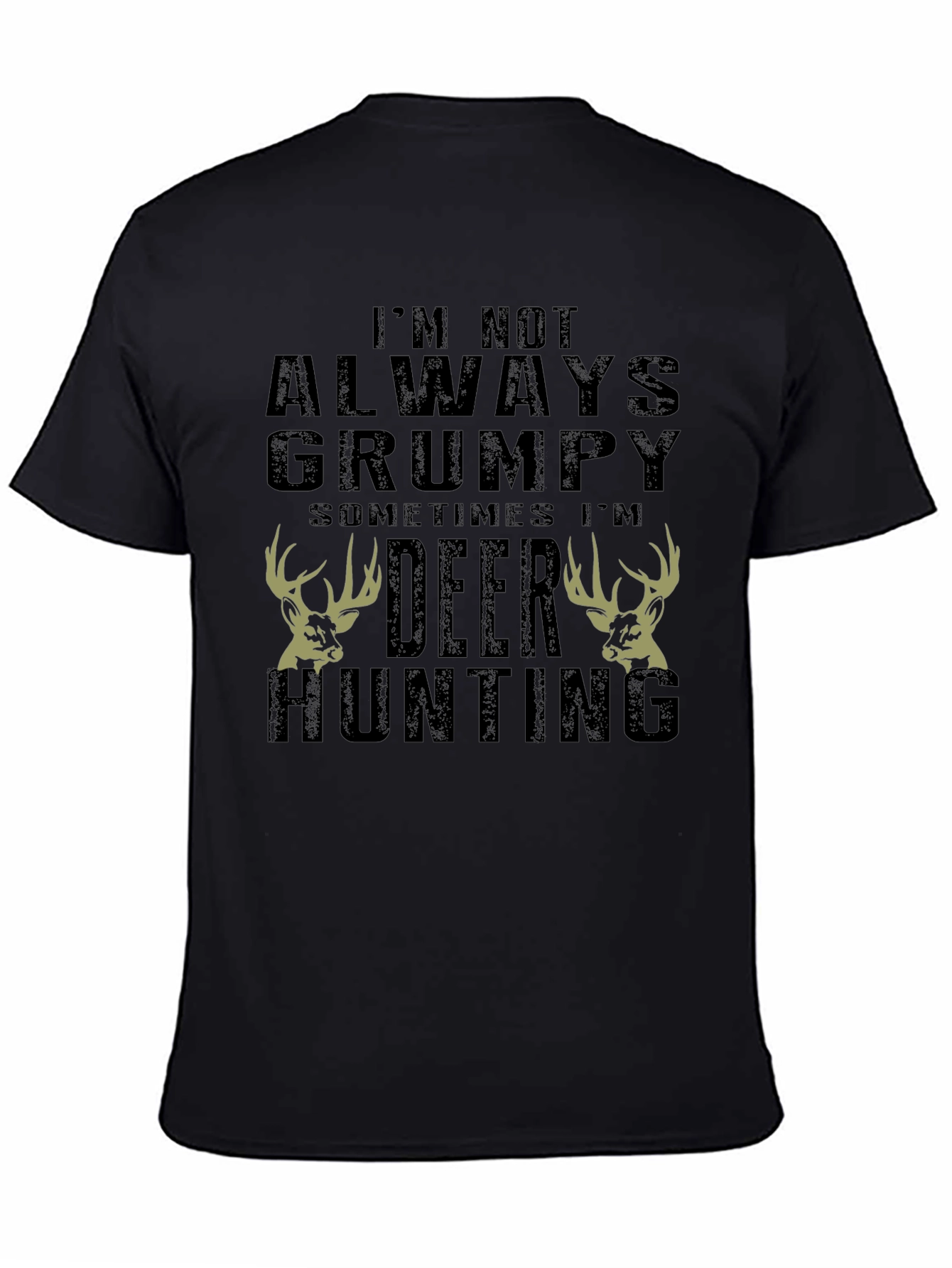 Grumpy Deer Hunting Graphic T-Shirt
