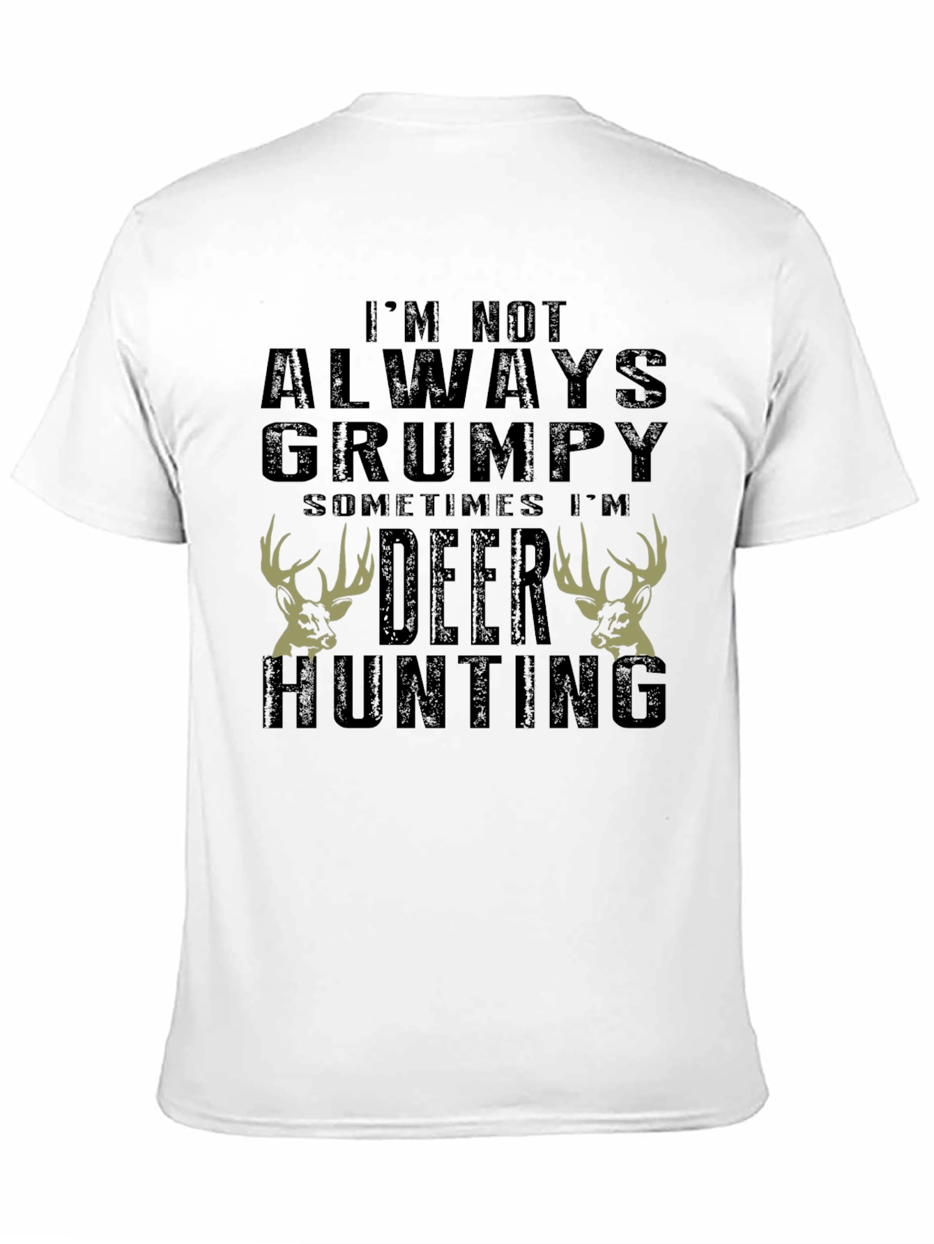 Grumpy Deer Hunting Graphic T-Shirt