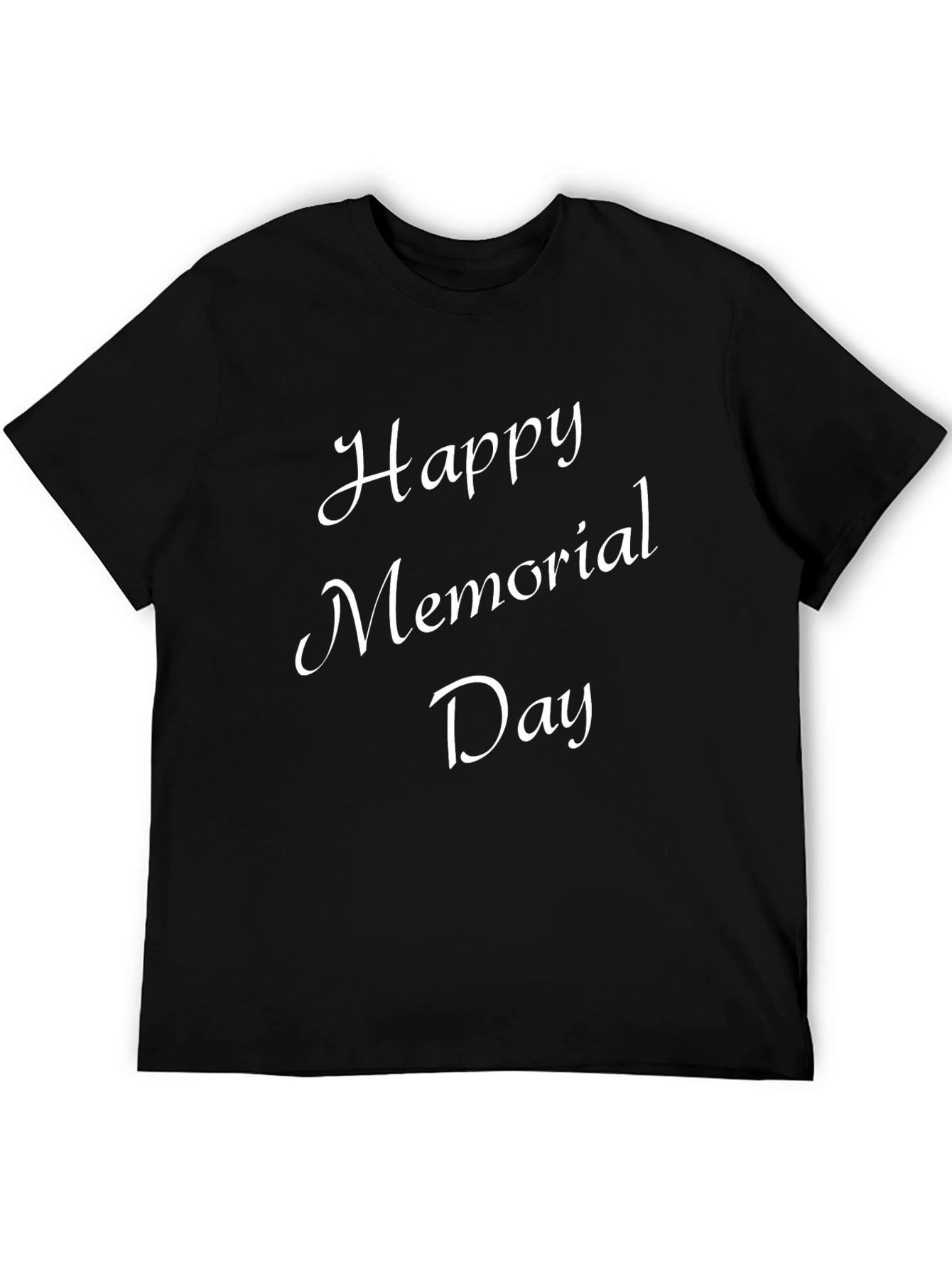 Happy Memorial Day Black T-Shirt