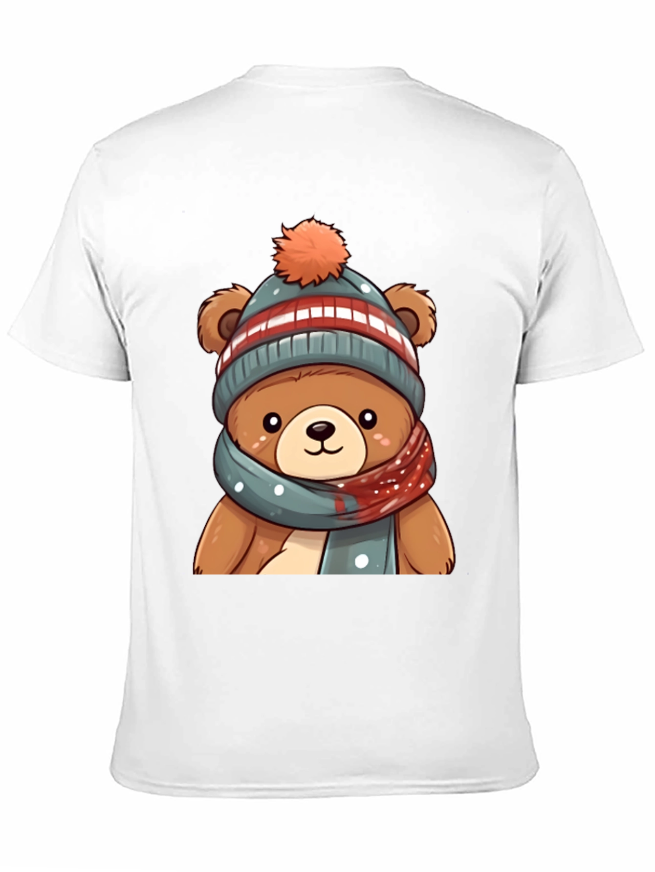Cute Bear in Winter Hat Graphic Tee