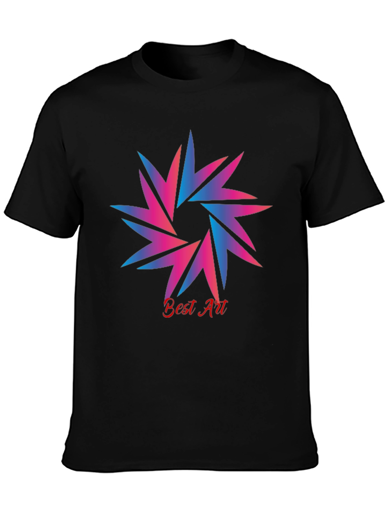 Best Art Graphic Tee - Stylish Black T-Shirt