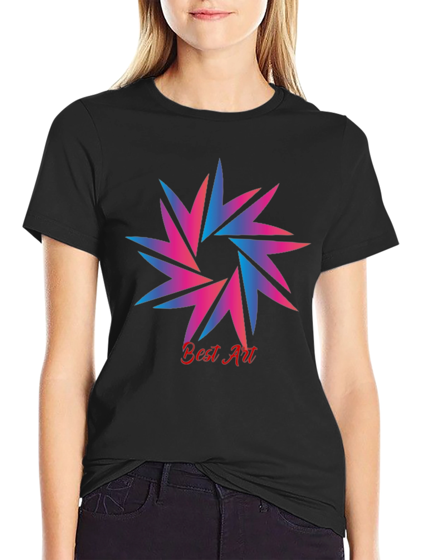 Best Art Graphic Tee - Stylish Black T-Shirt