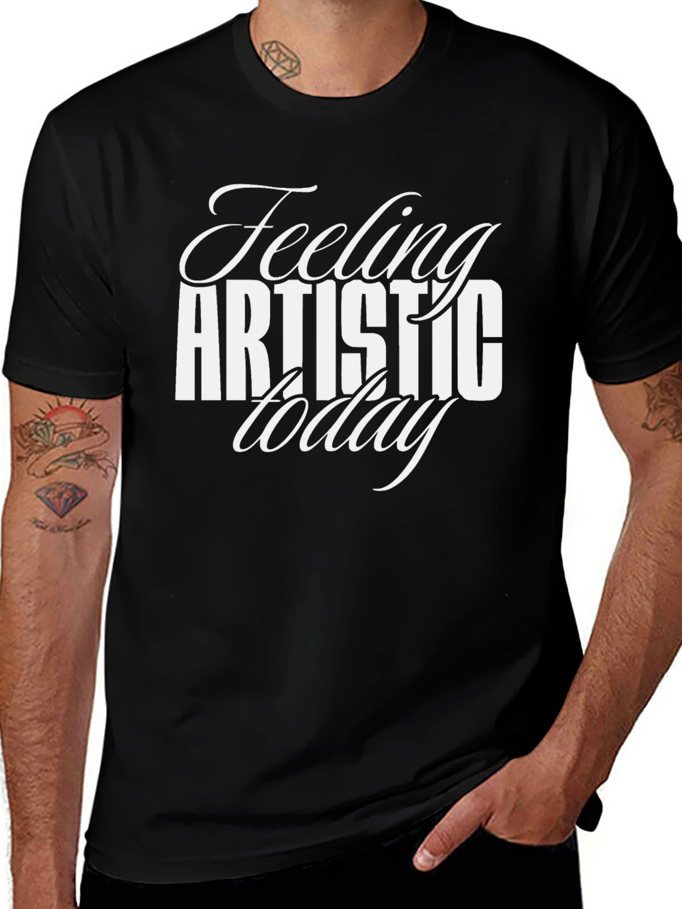 Feeling Artistic Today Black Graphic Tee