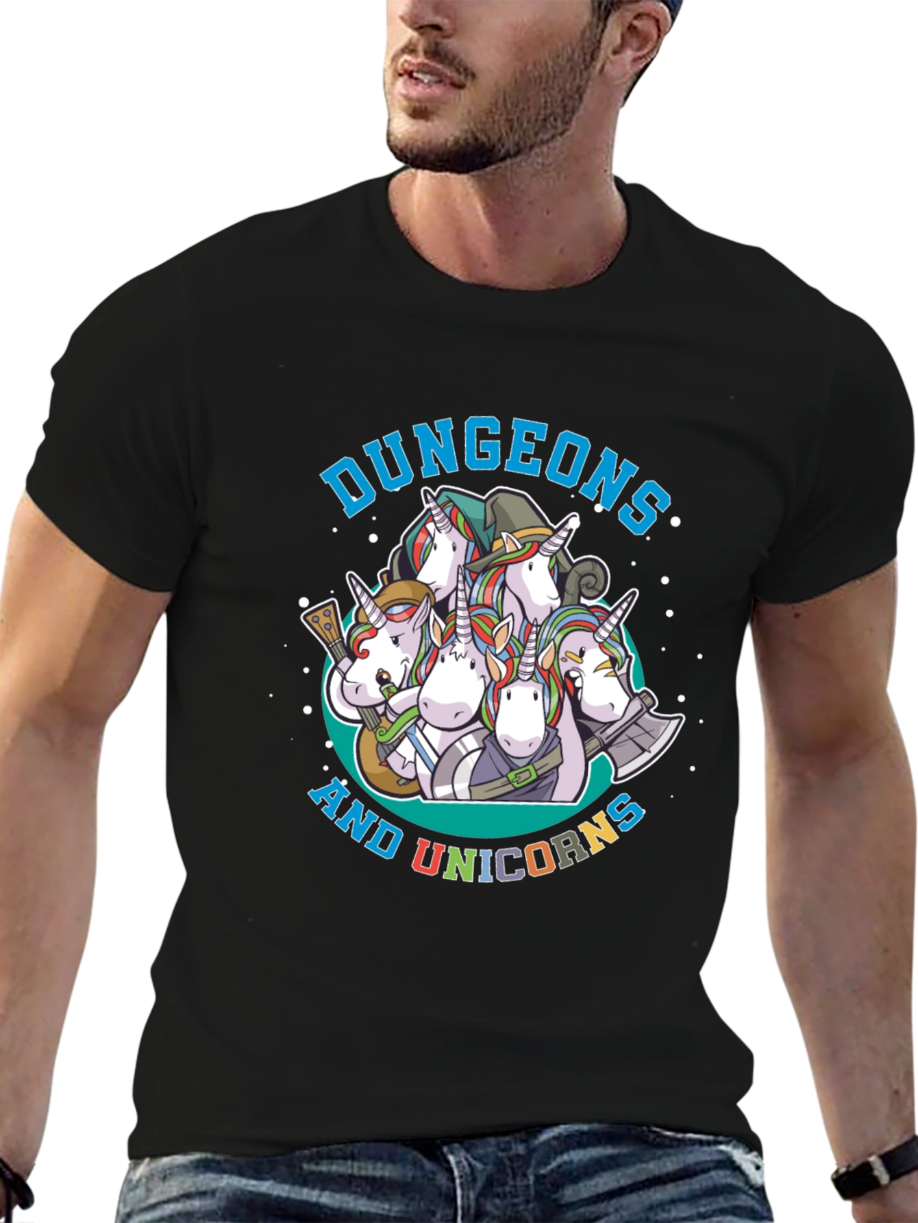 Dungeons and Unicorns Graphic T-Shirt