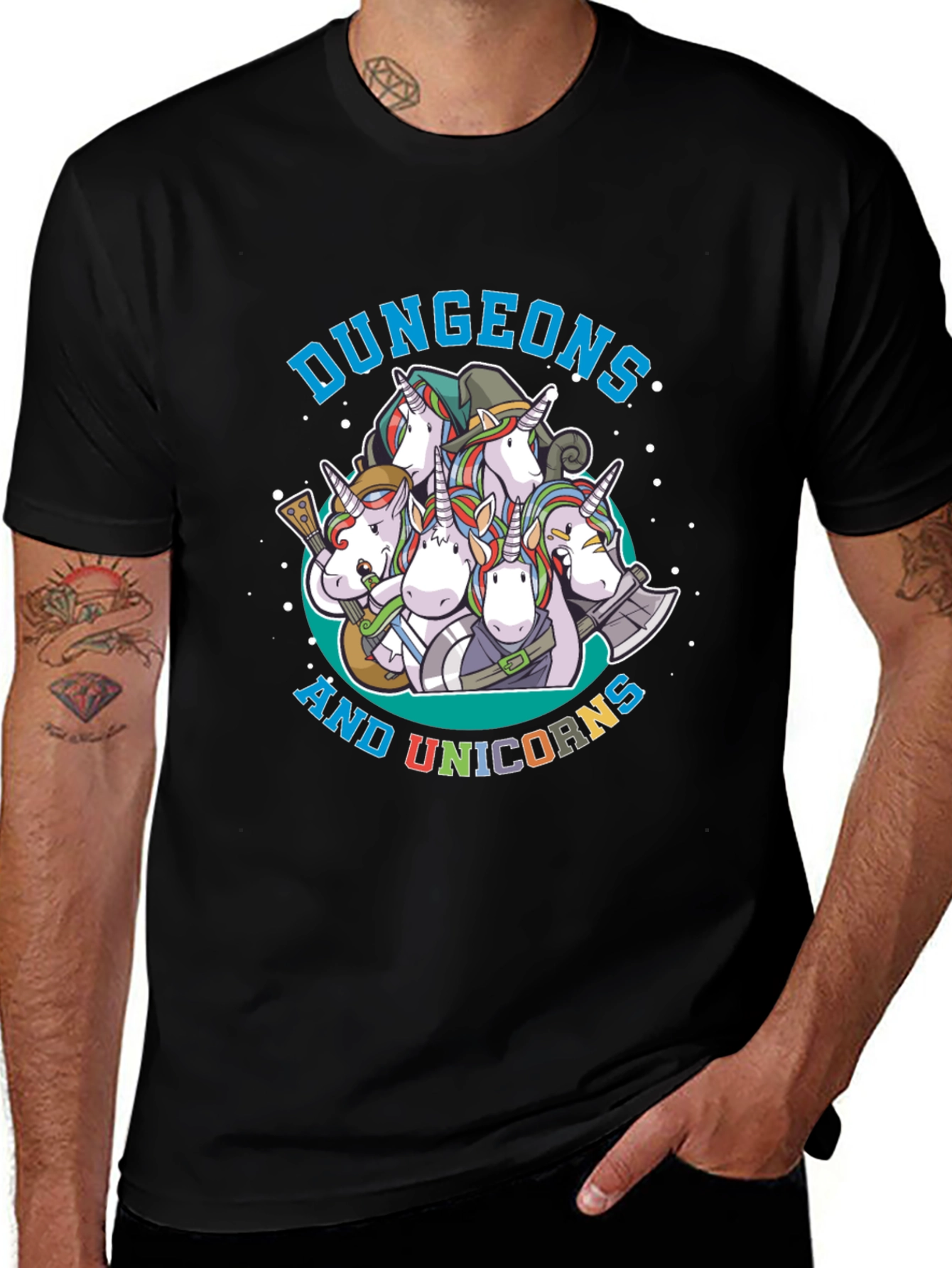 Dungeons and Unicorns Graphic T-Shirt
