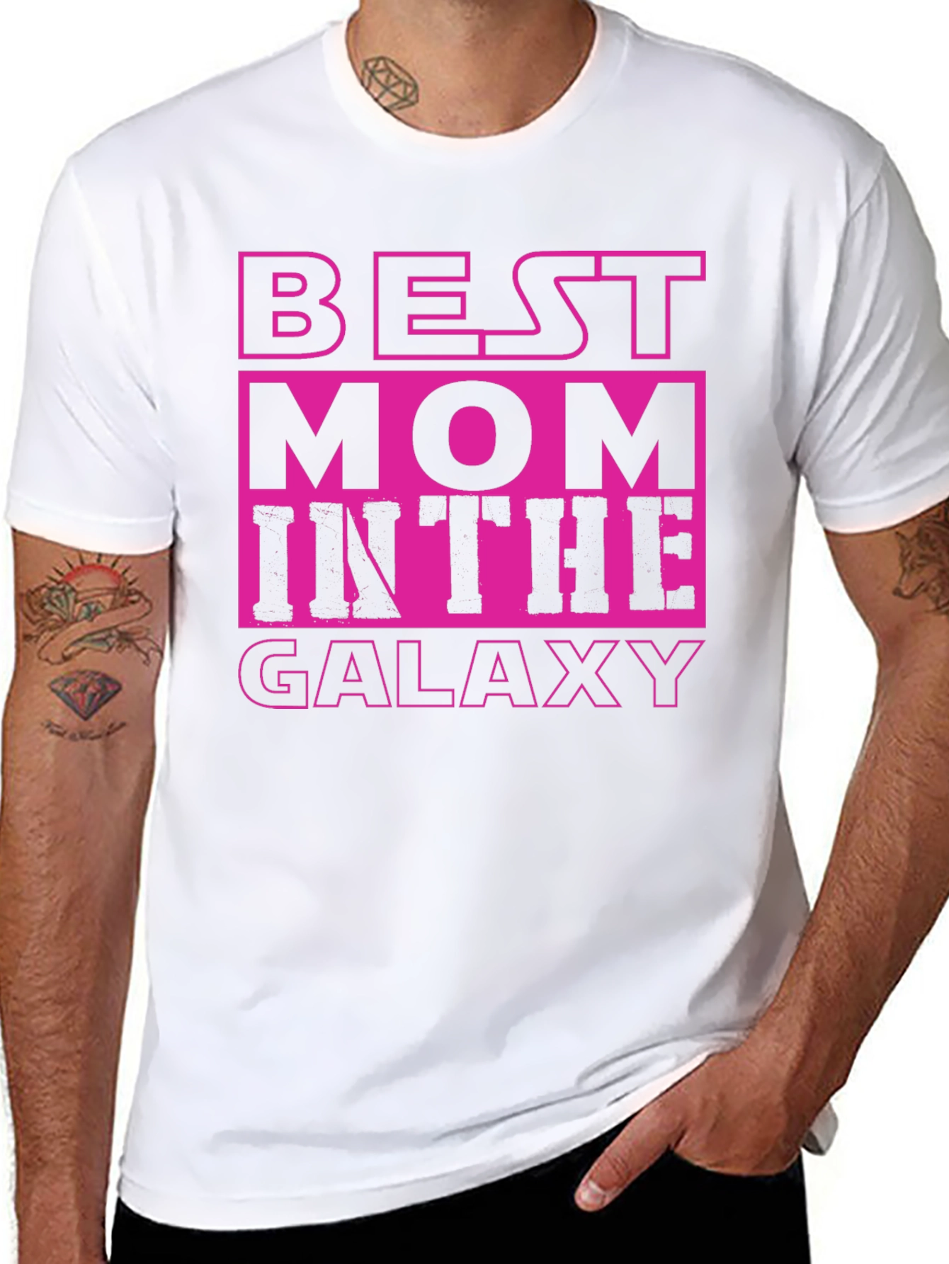 Best Mom in the Galaxy Black T-Shirt