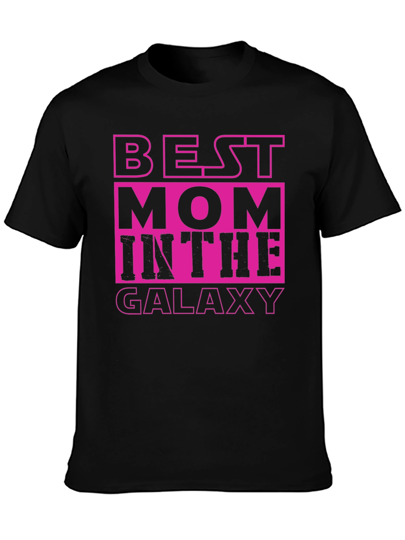 Best Mom in the Galaxy Black T-Shirt