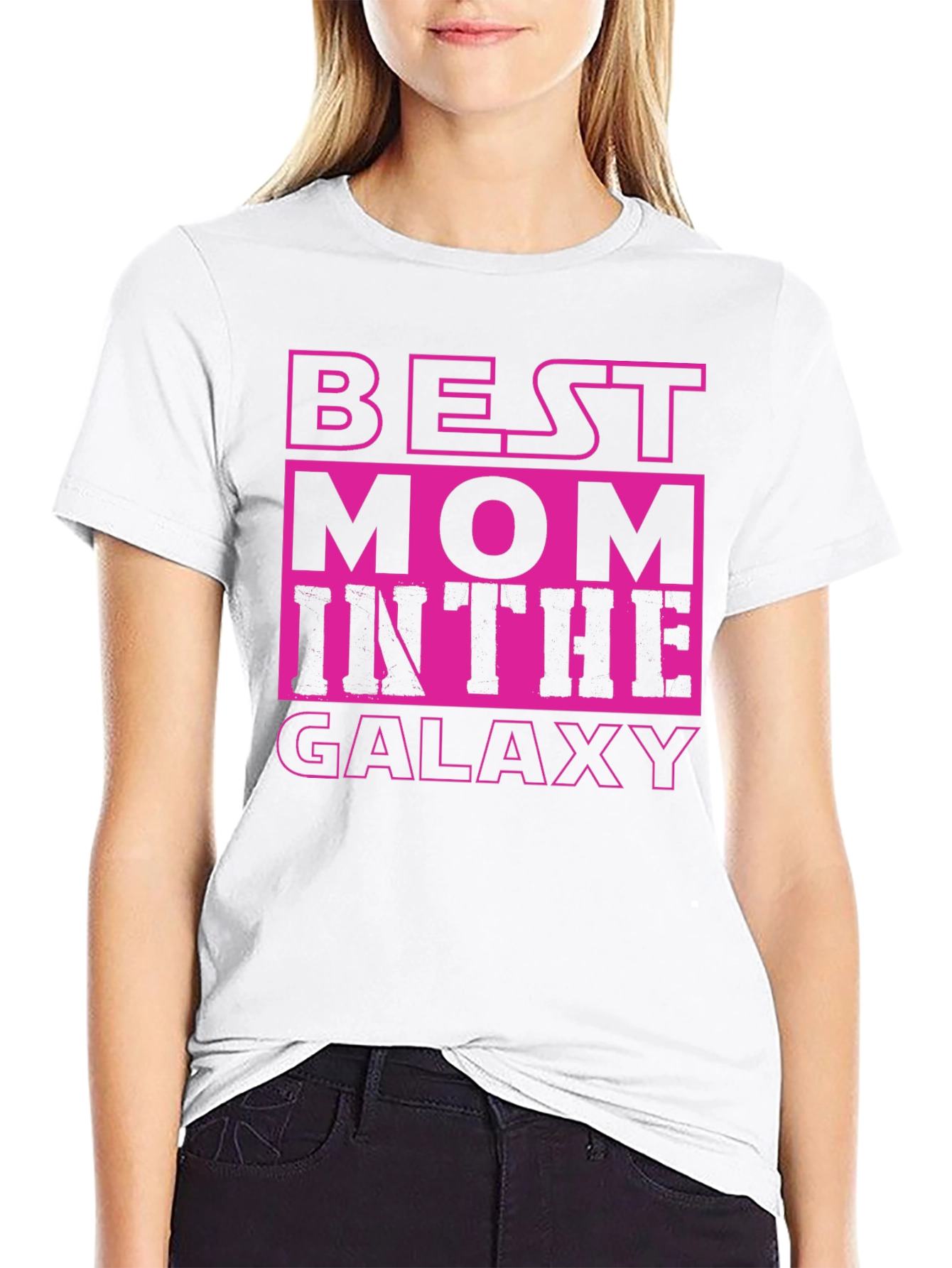 Best Mom in the Galaxy Black T-Shirt