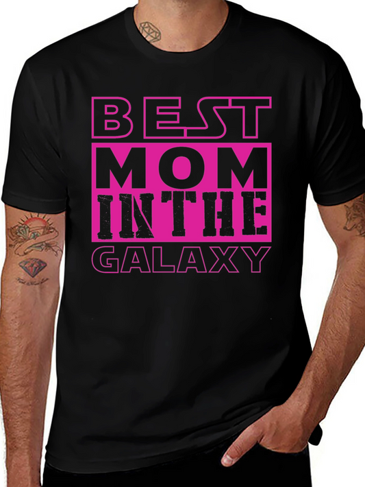 Best Mom in the Galaxy Black T-Shirt