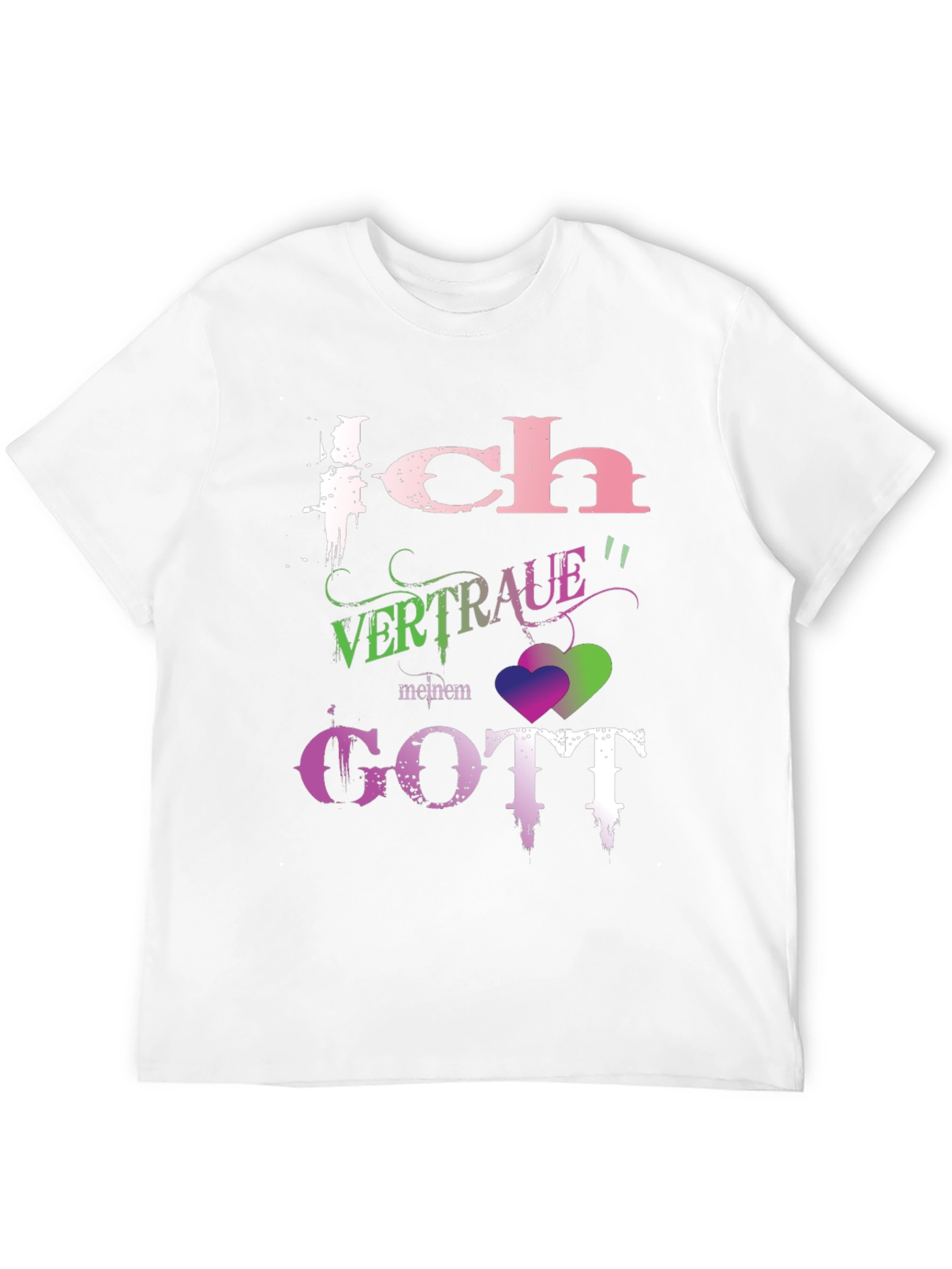 Ich Vertraue Meinem Gott Black T-Shirt