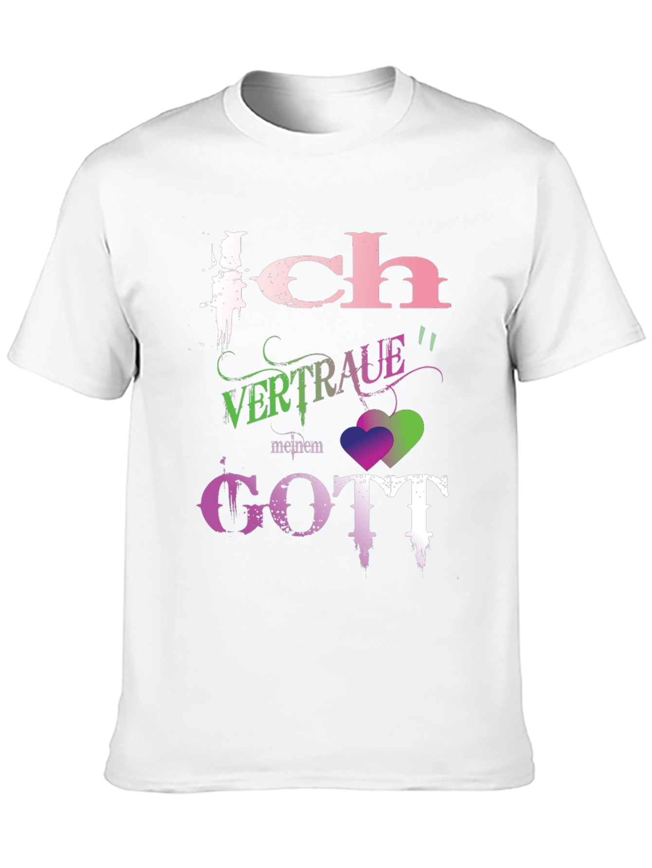 Ich Vertraue Meinem Gott Black T-Shirt