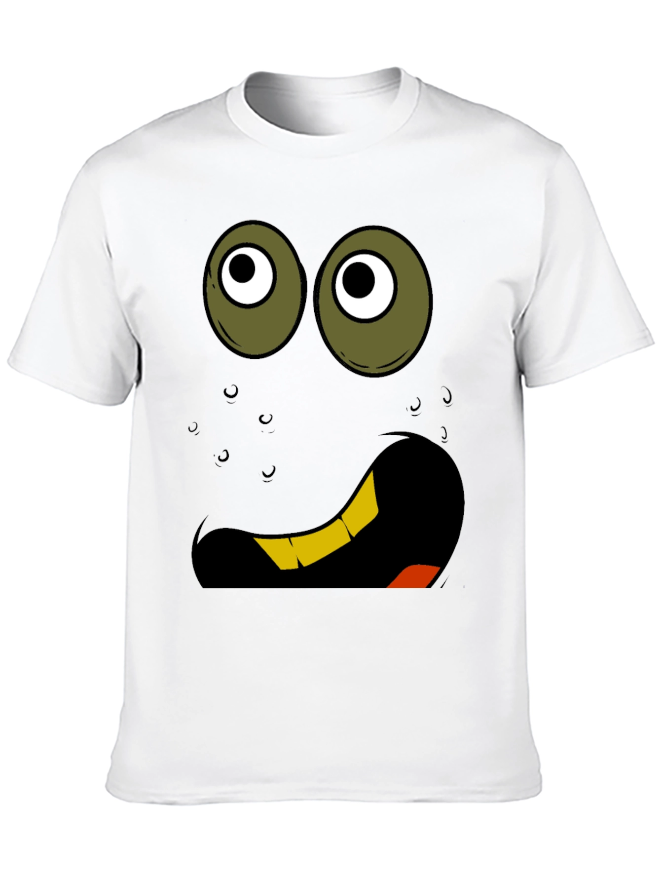 Funny Cartoon Face Graphic T-Shirt
