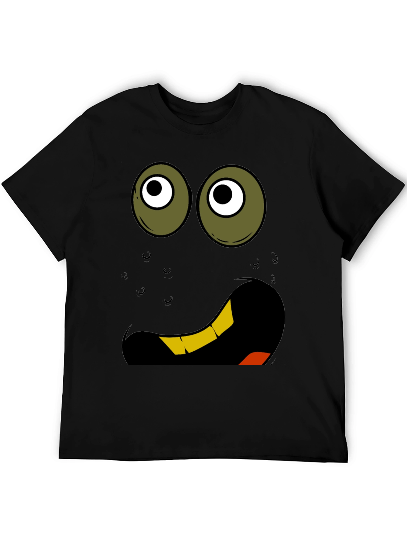 Funny Cartoon Face Graphic T-Shirt