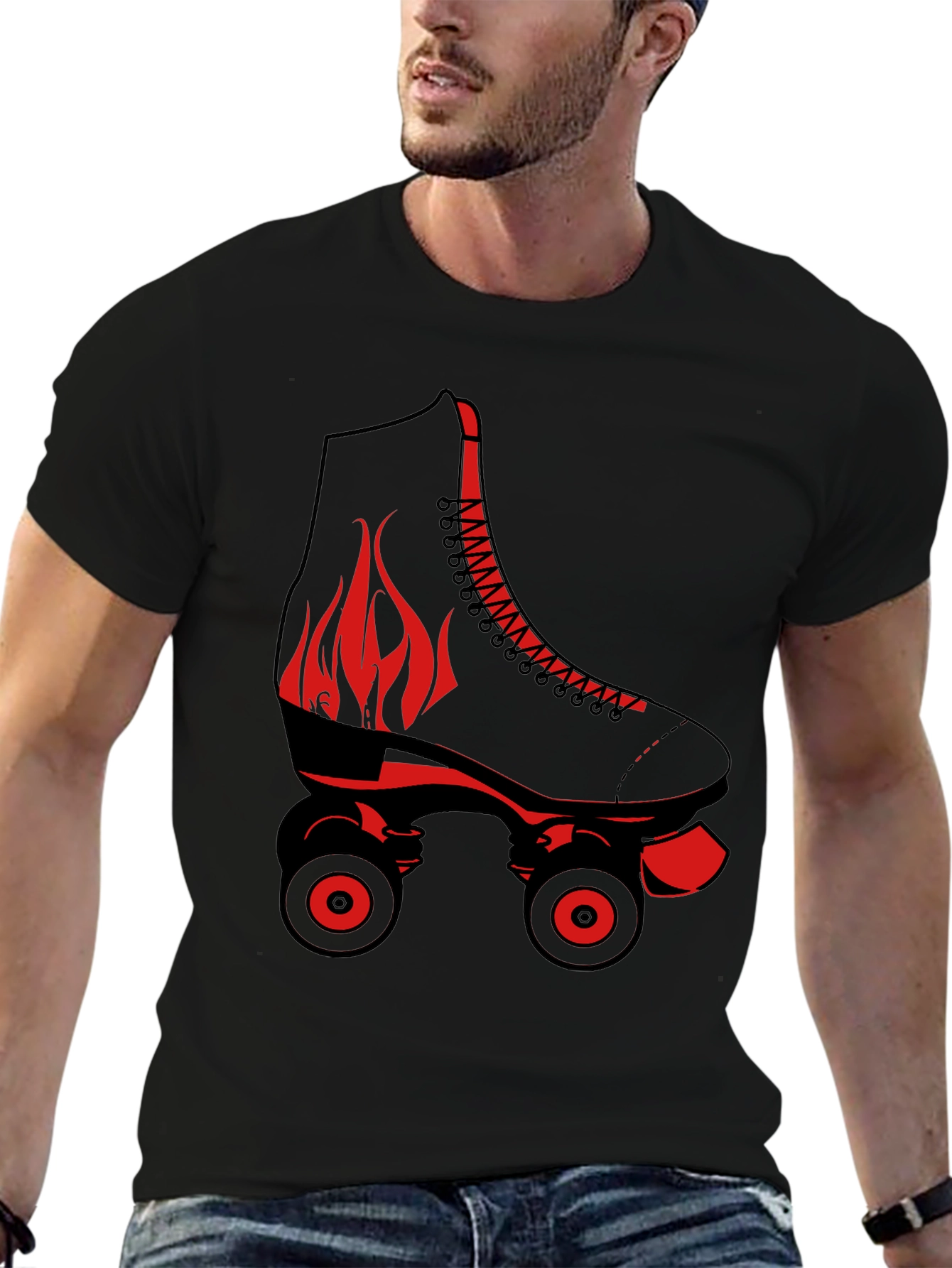 Retro Roller Skate Graphic Tee