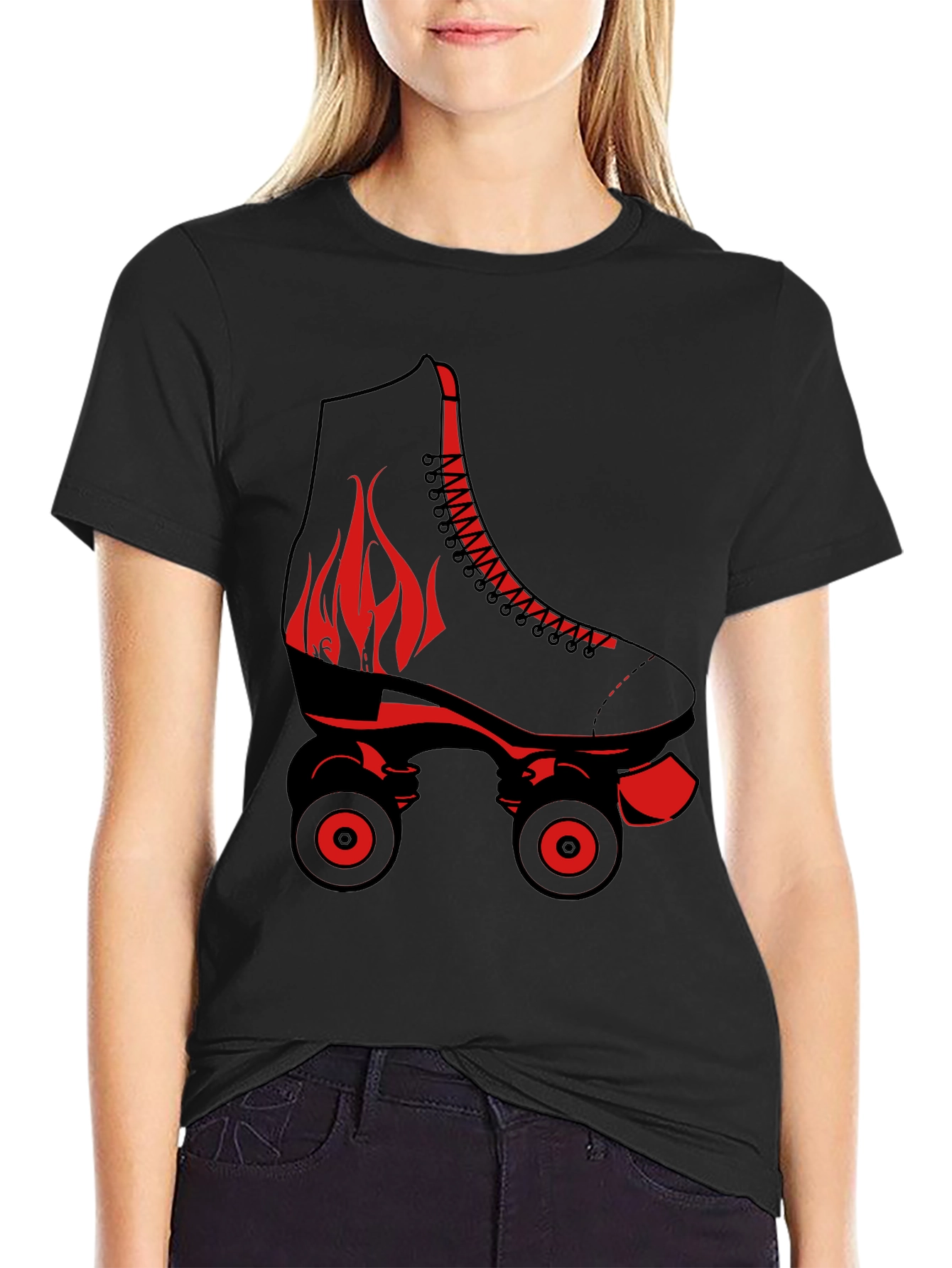 Retro Roller Skate Graphic Tee
