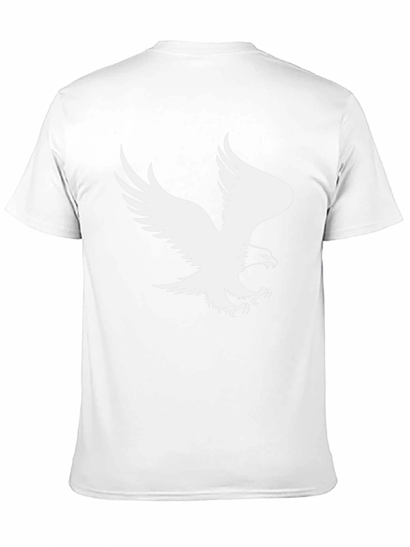 Eagle Graphic Tee - Black Cotton T-Shirt