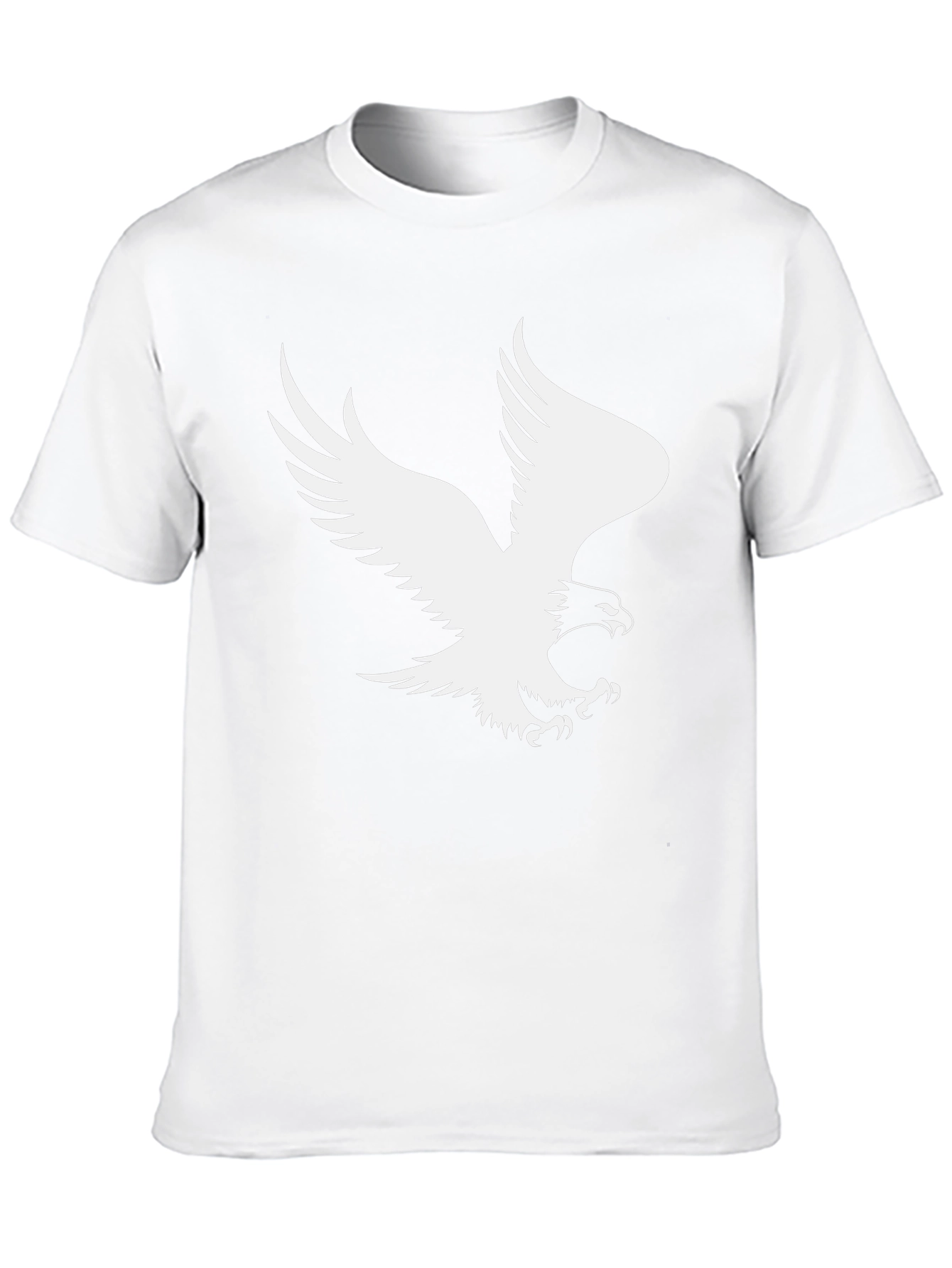 Eagle Graphic Tee - Black Cotton T-Shirt