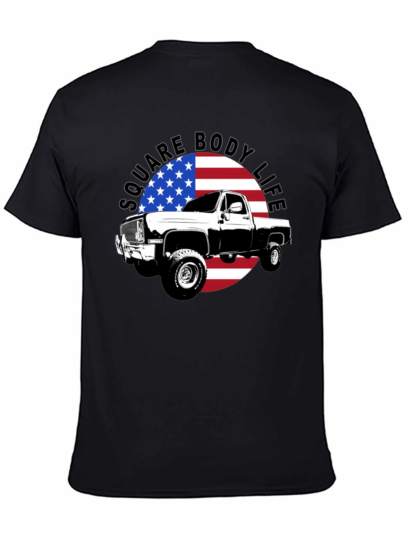 Square Body Life Black T-Shirt