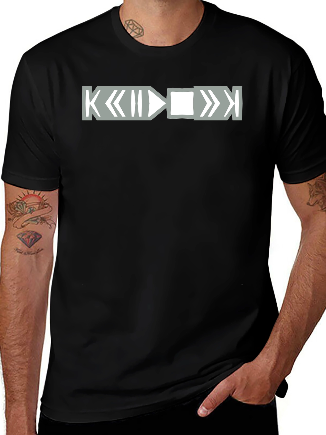 Geometric Graphic Tee - Minimalist Design