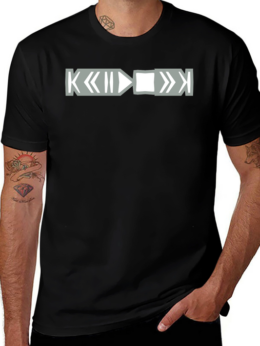 Geometric Graphic Tee - Minimalist Design