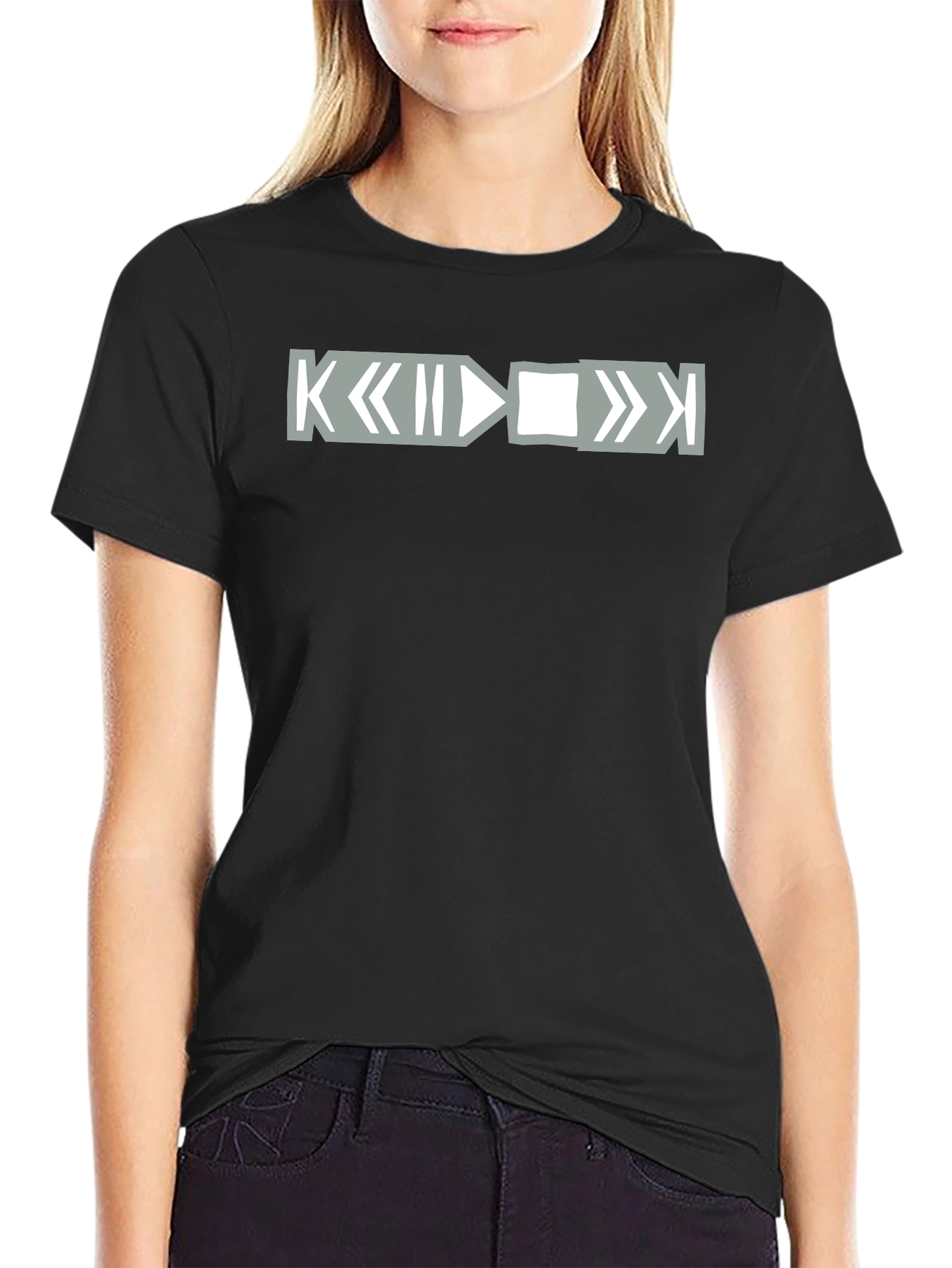 Geometric Graphic Tee - Minimalist Design