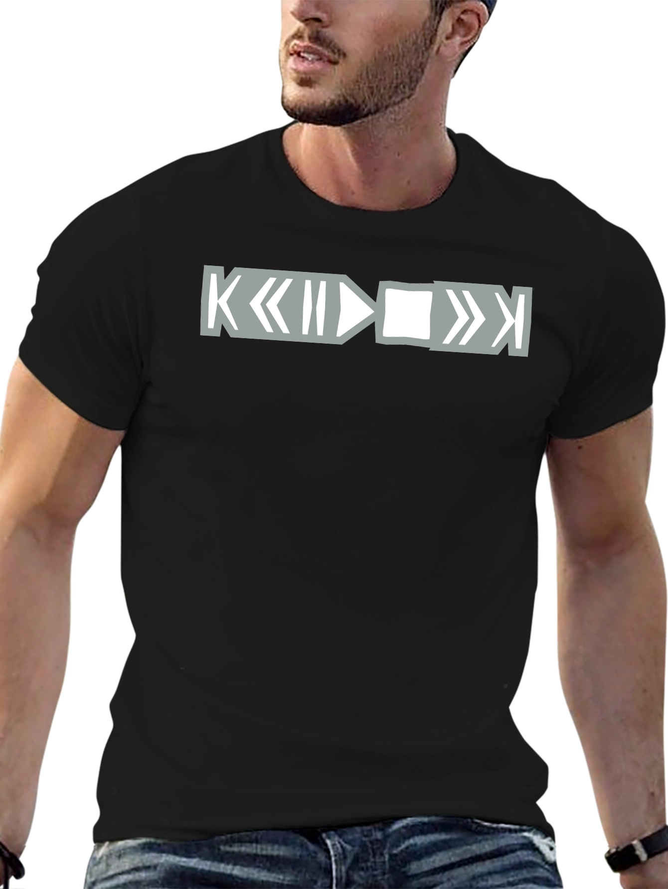 Geometric Graphic Tee - Minimalist Design